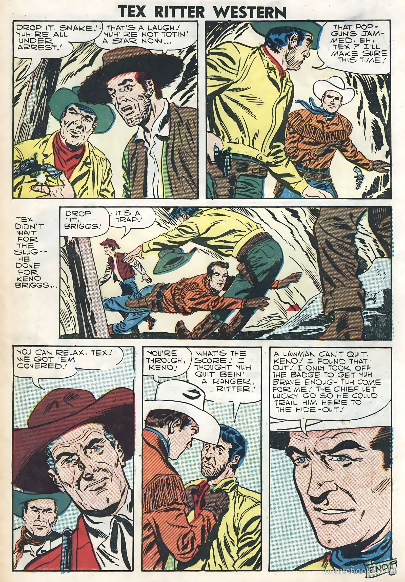 Tex Ritter Western #39 (1958) — page 25 of 36