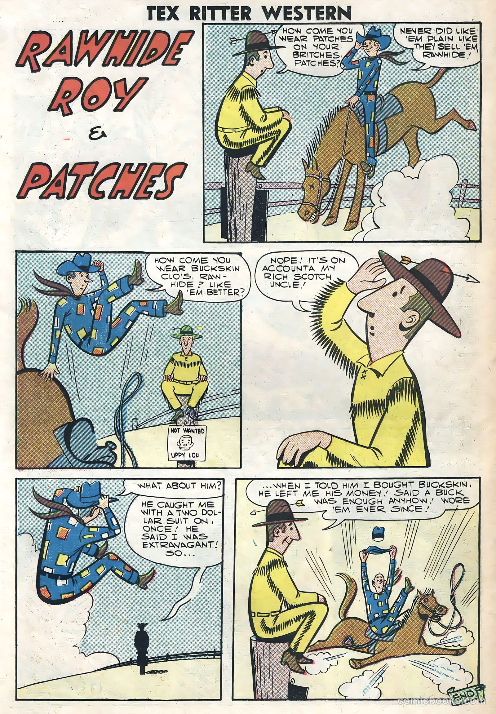 Tex Ritter Western #39 (1958) — page 26 of 36