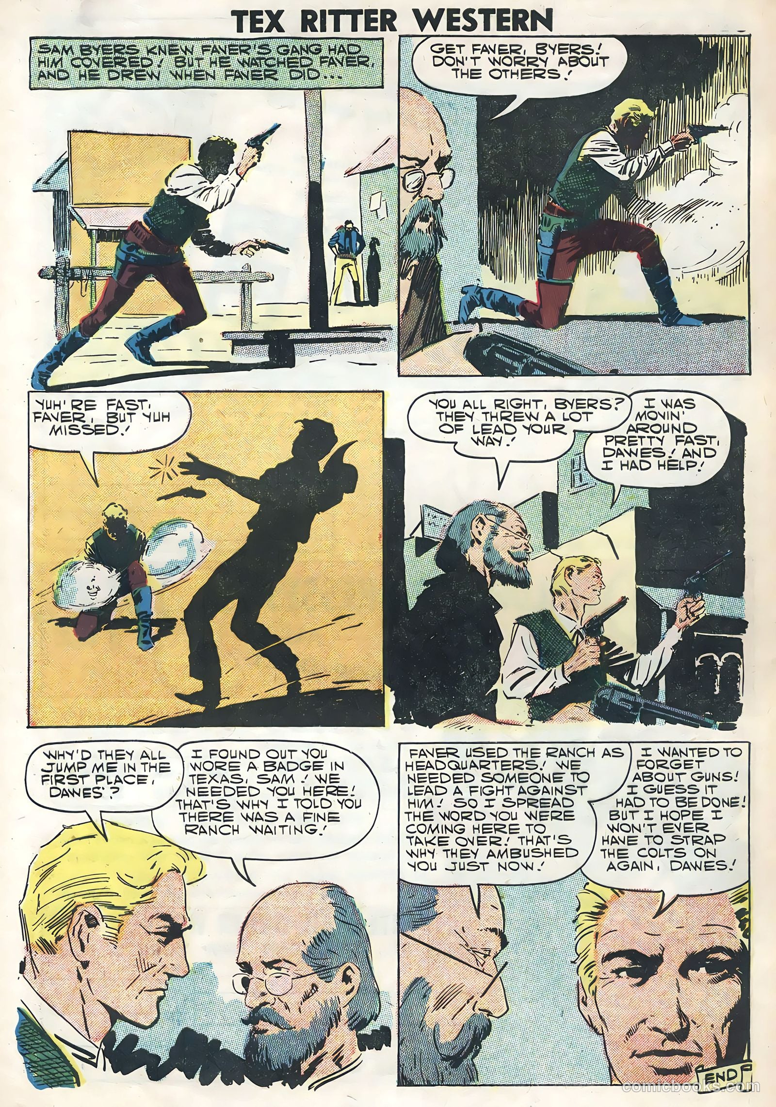 Tex Ritter Western #39 (1958) — page 32 of 36