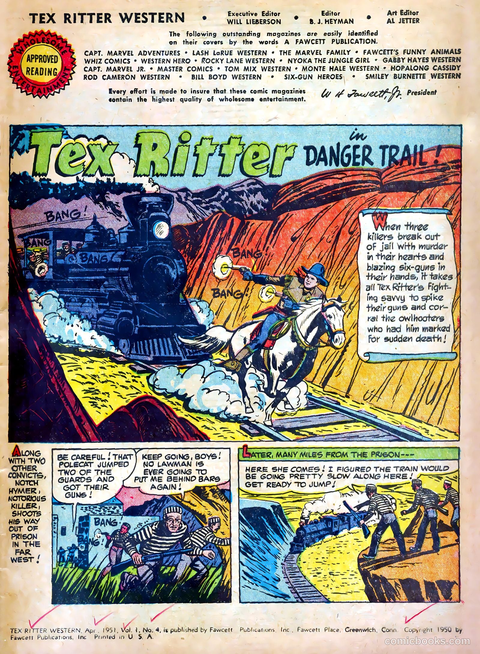 Tex Ritter Western #4 (1951) — page 3 of 36