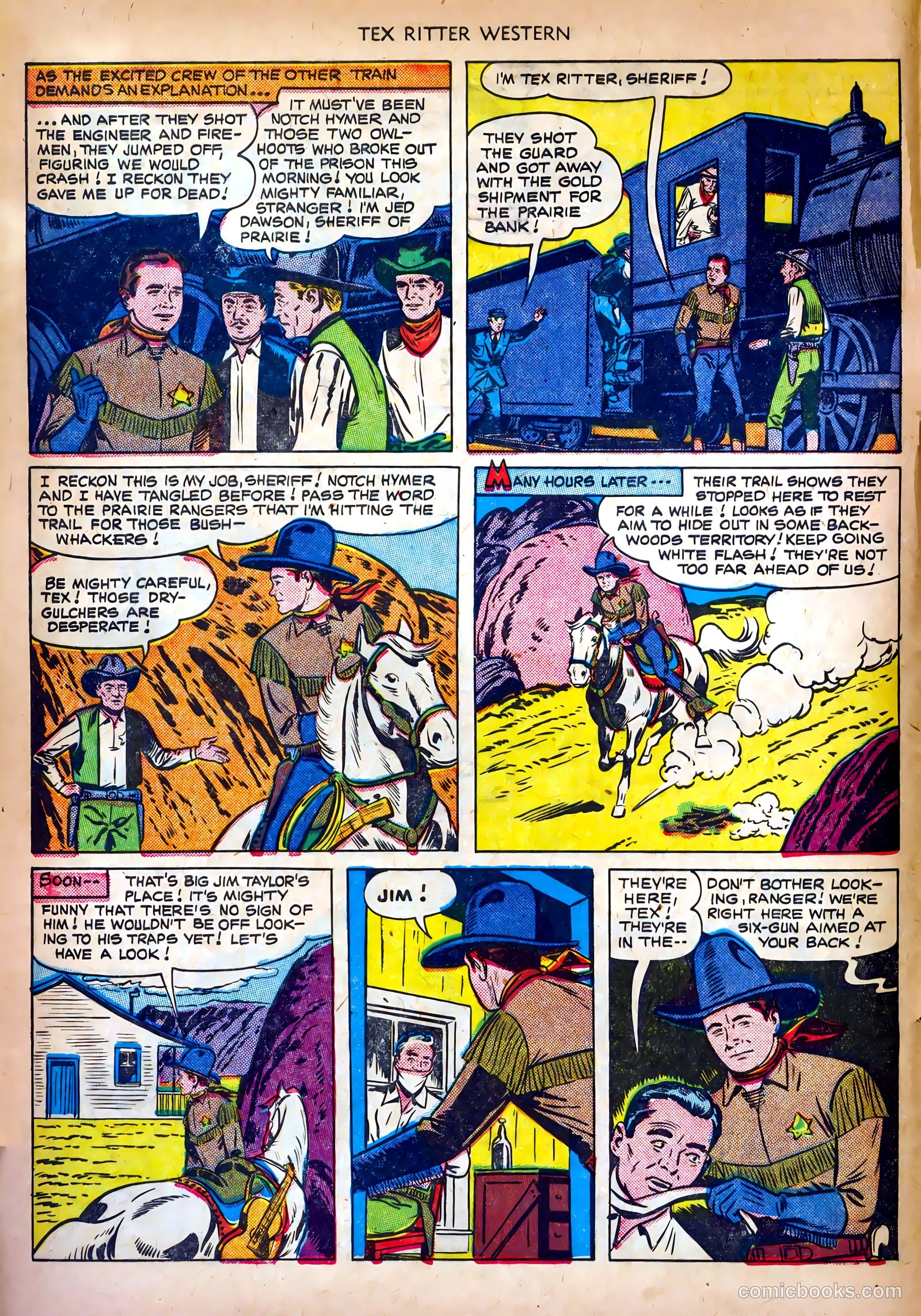 Tex Ritter Western #4 (1951) — page 8 of 36