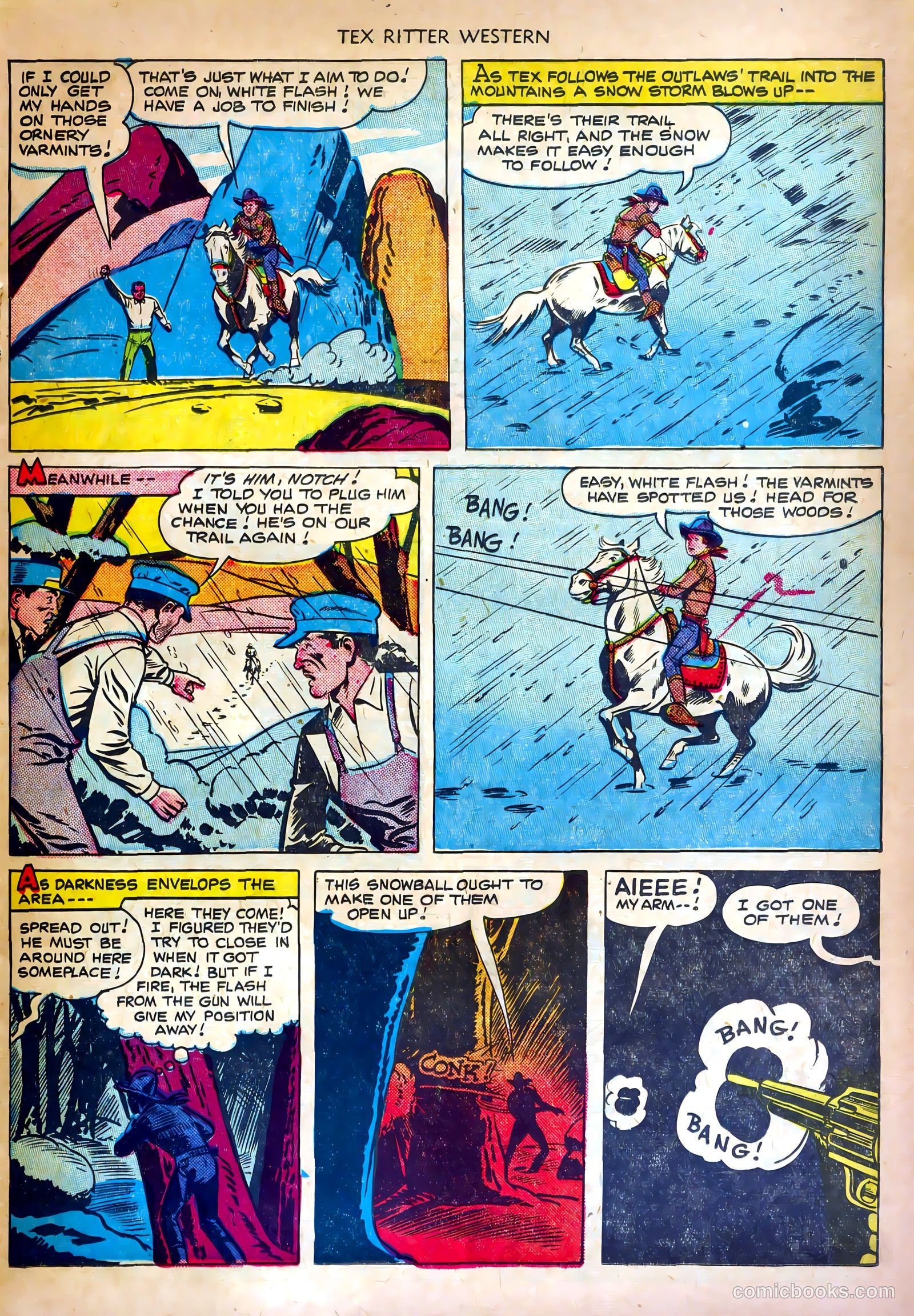 Tex Ritter Western #4 (1951) — page 11 of 36