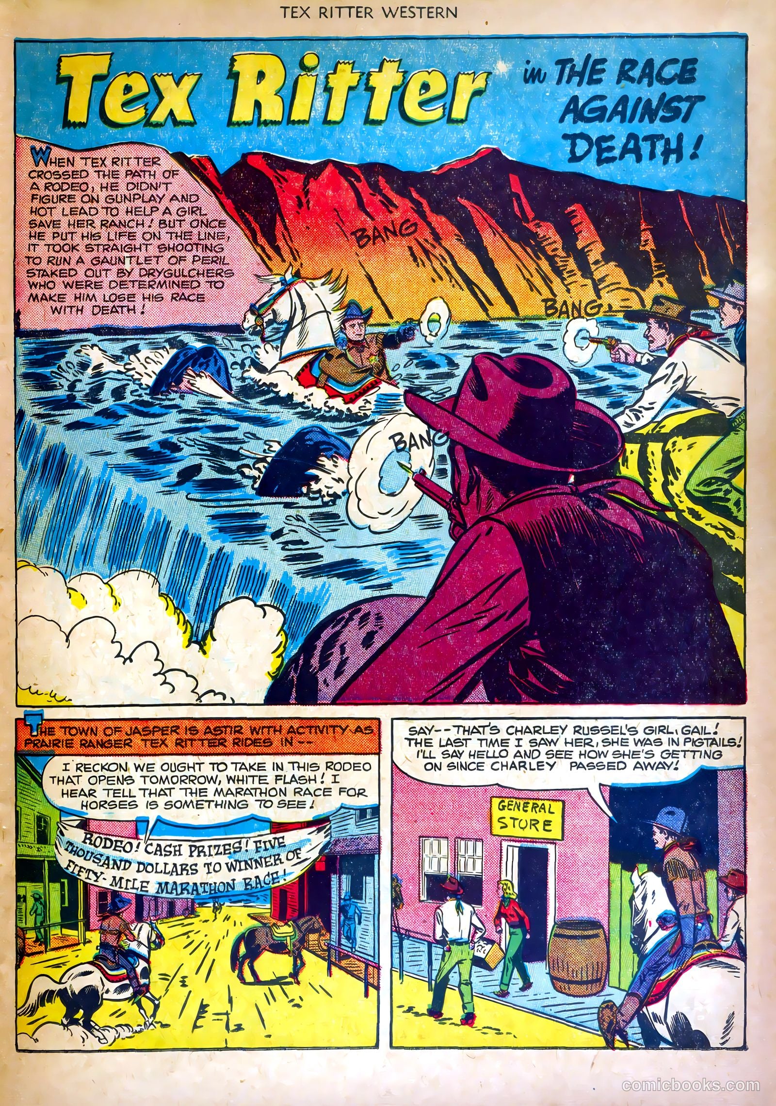 Tex Ritter Western #4 (1951) — page 15 of 36