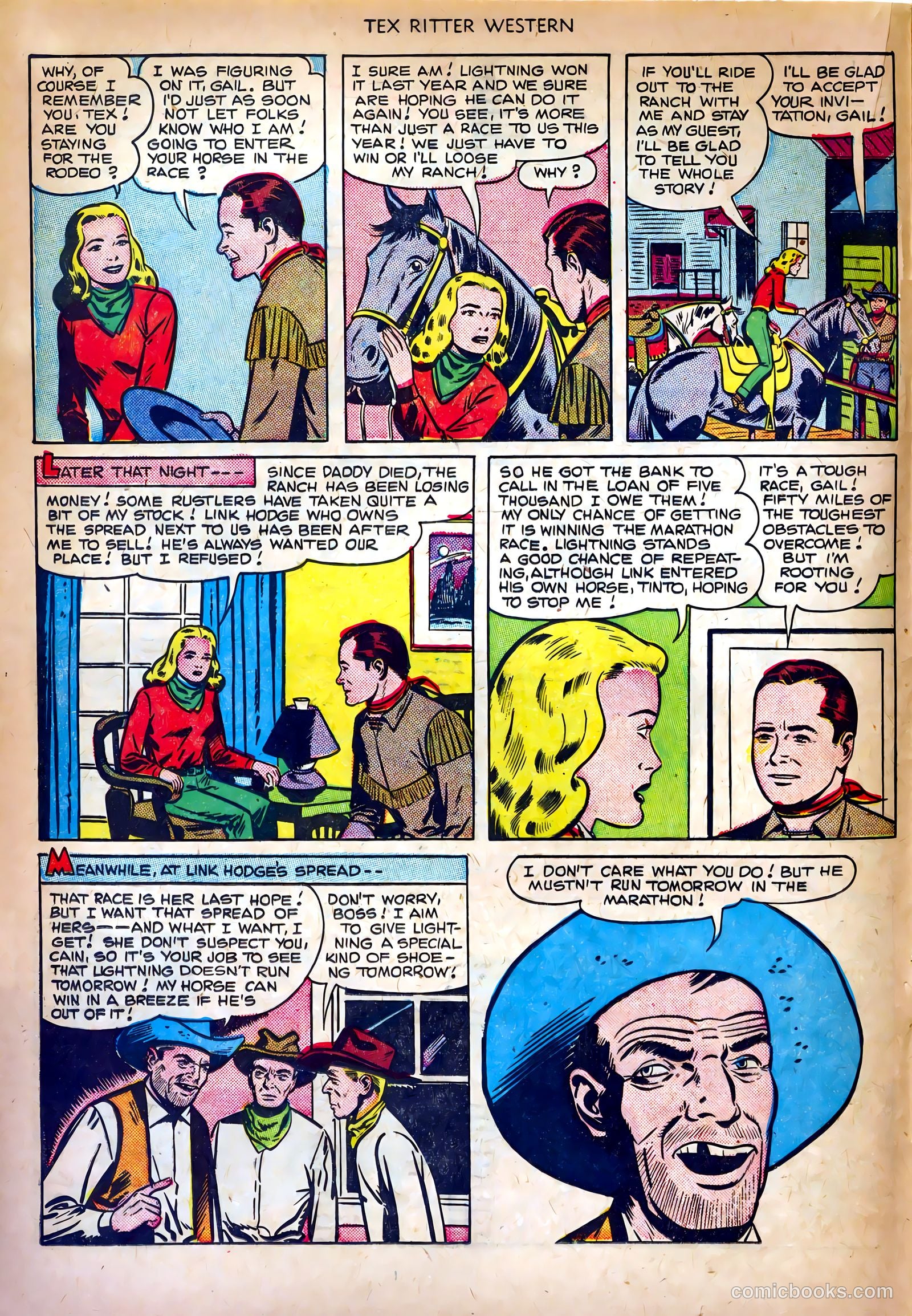 Tex Ritter Western #4 (1951) — page 16 of 36