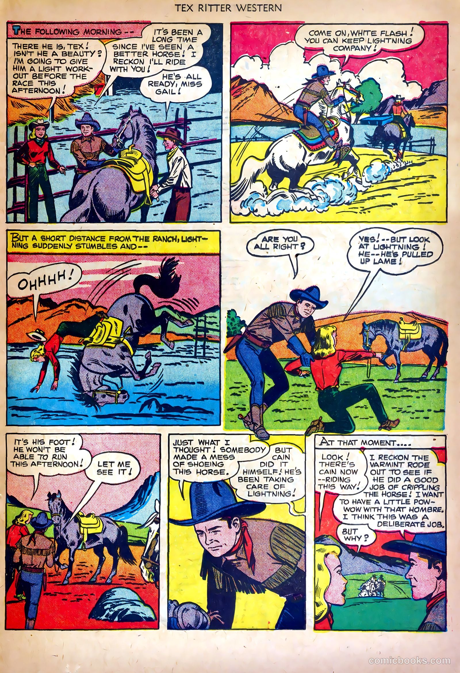 Tex Ritter Western #4 (1951) — page 17 of 36