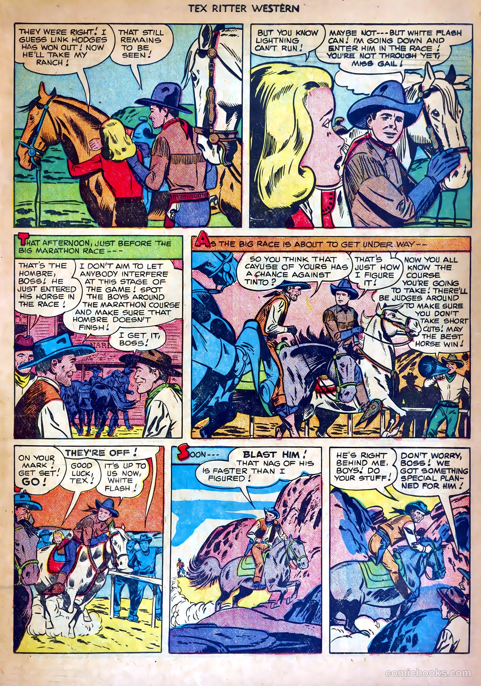 Tex Ritter Western #4 (1951) — page 19 of 36