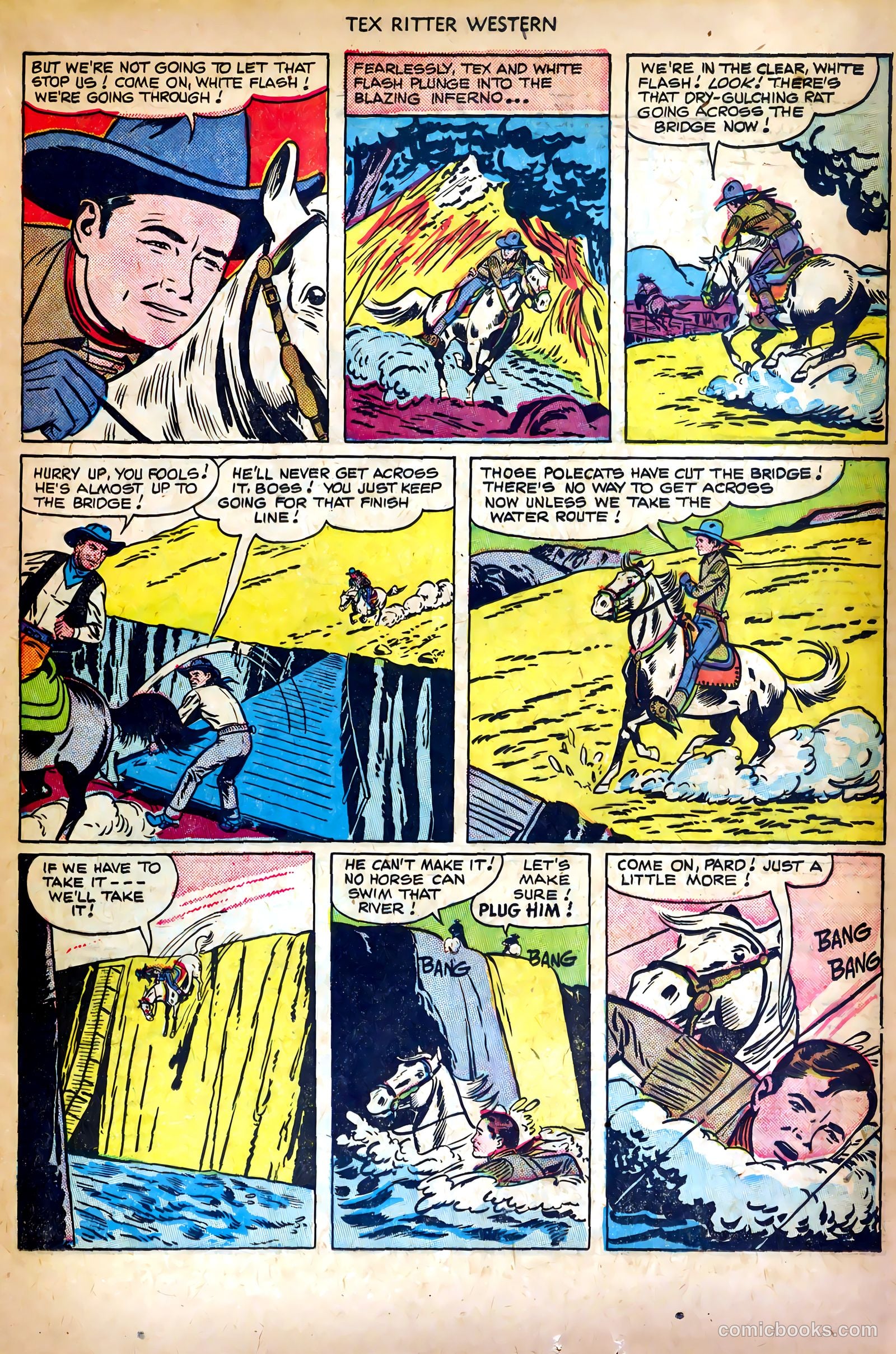 Tex Ritter Western #4 (1951) — page 21 of 36