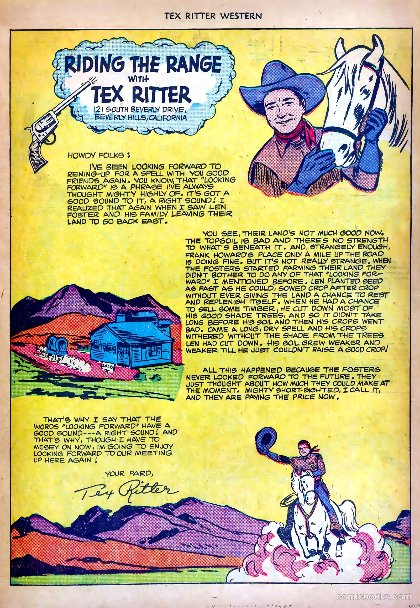Tex Ritter Western #4 (1951) — page 23 of 36