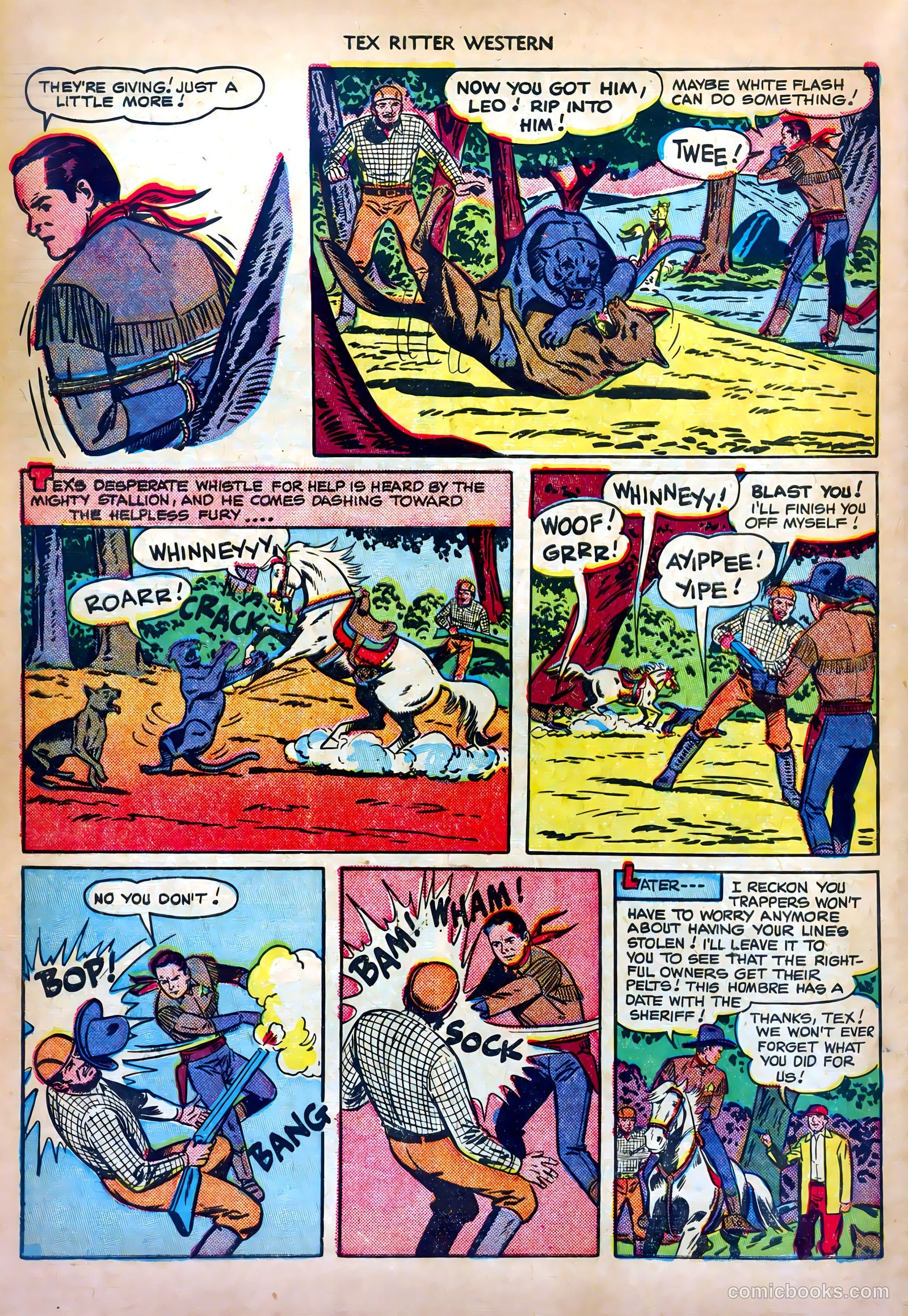Tex Ritter Western #4 (1951) — page 34 of 36