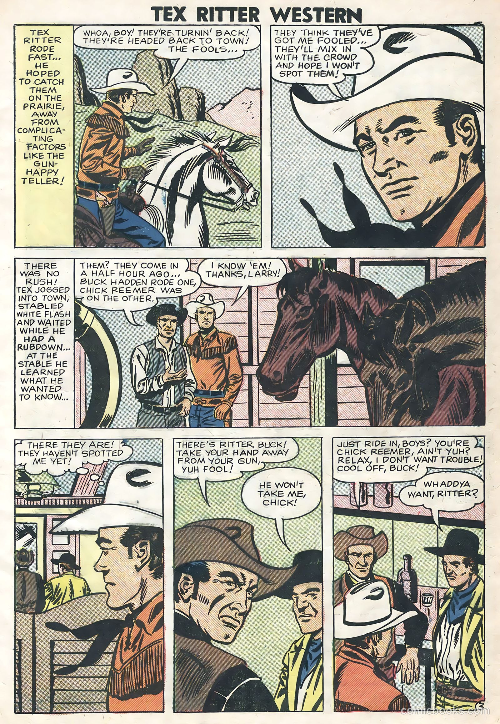 Tex Ritter Western #40 (1958) — page 5 of 36