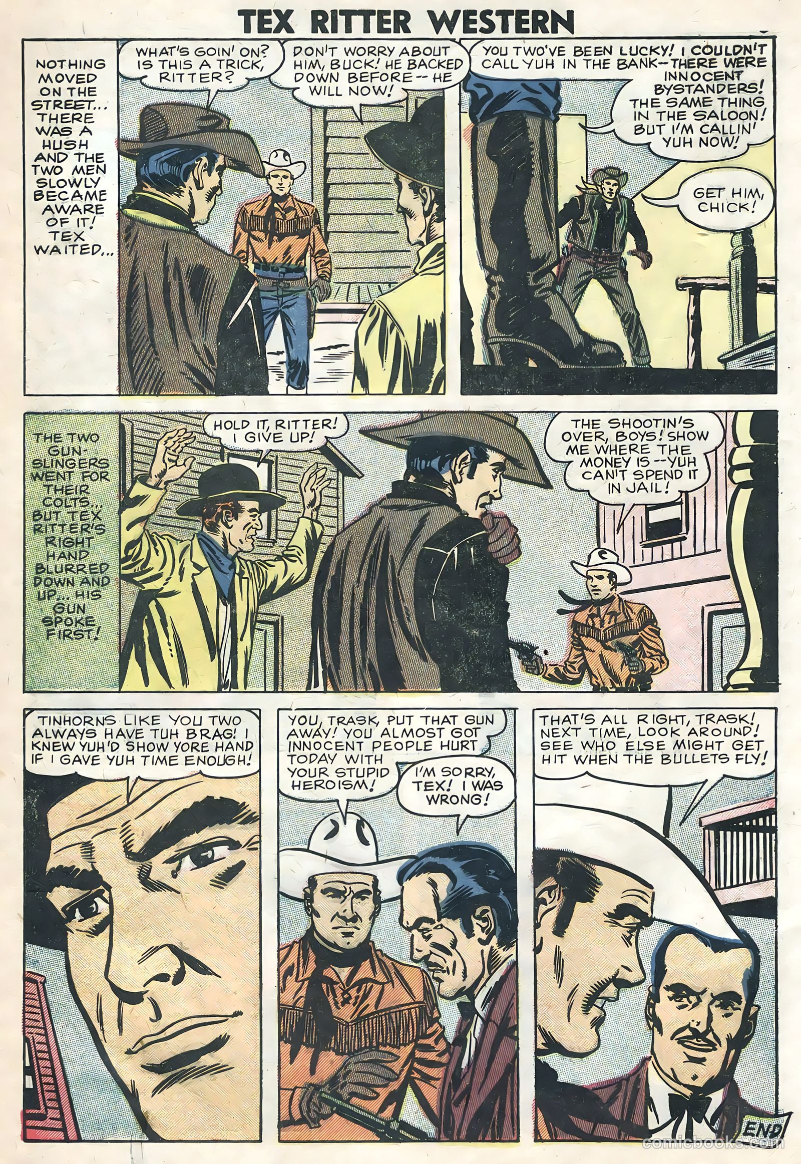Tex Ritter Western #40 (1958) — page 8 of 36