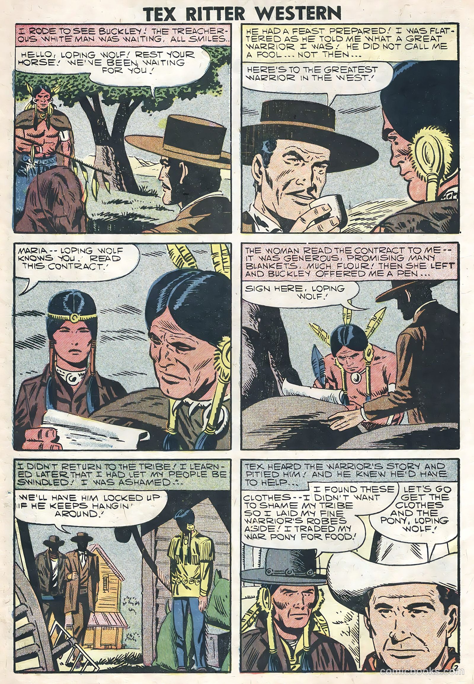 Tex Ritter Western #40 (1958) — page 10 of 36