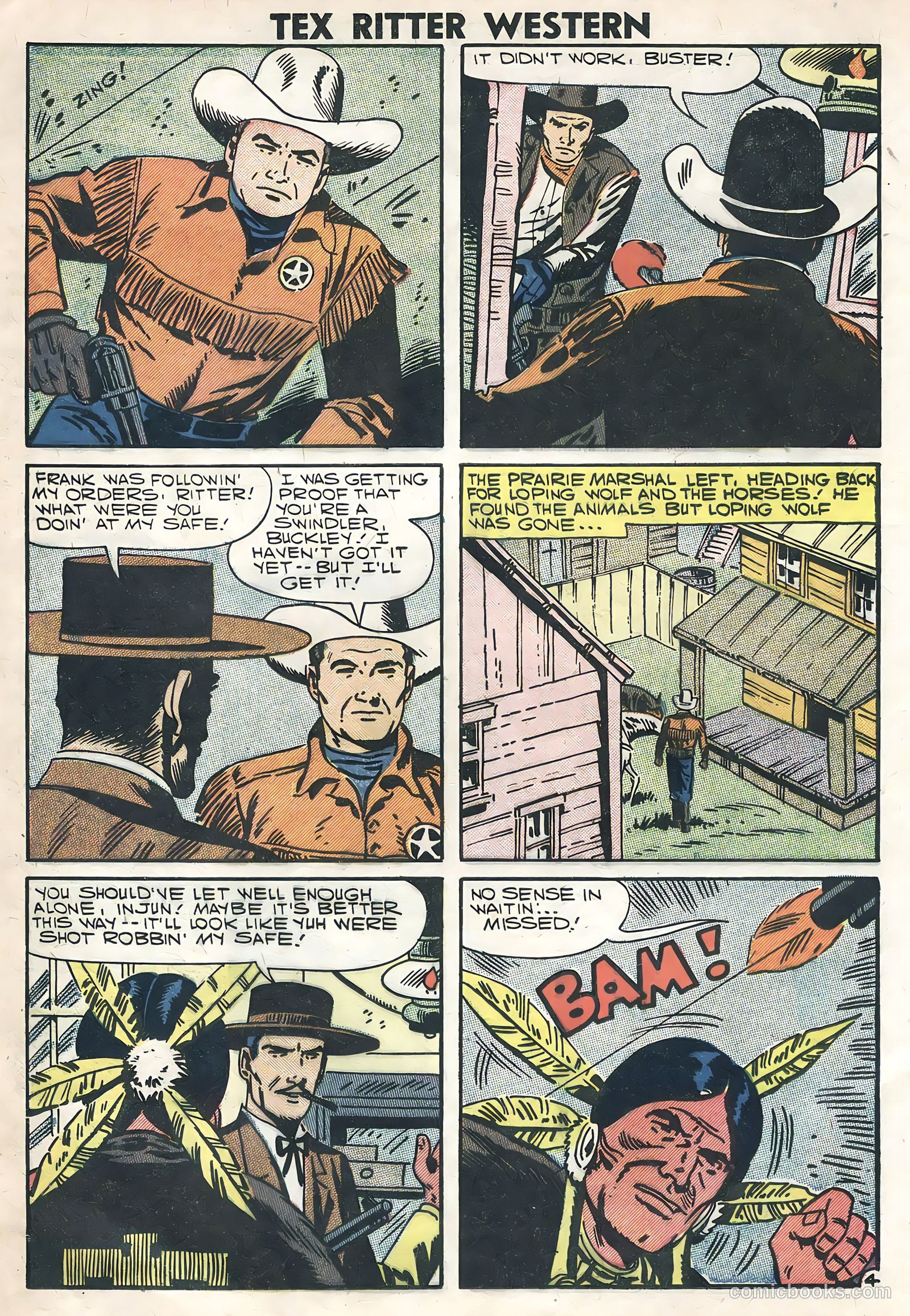 Tex Ritter Western #40 (1958) — page 12 of 36