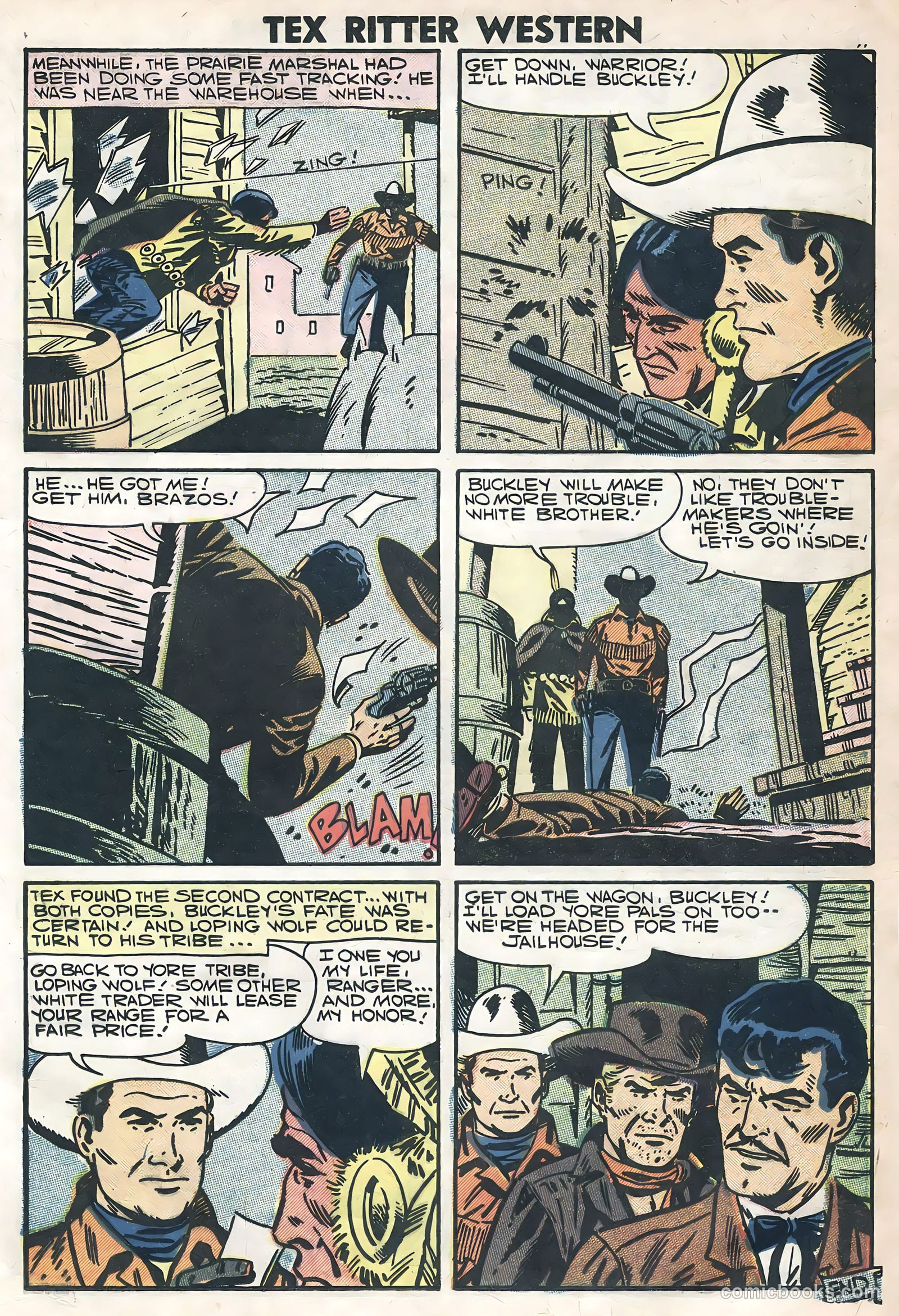 Tex Ritter Western #40 (1958) — page 13 of 36
