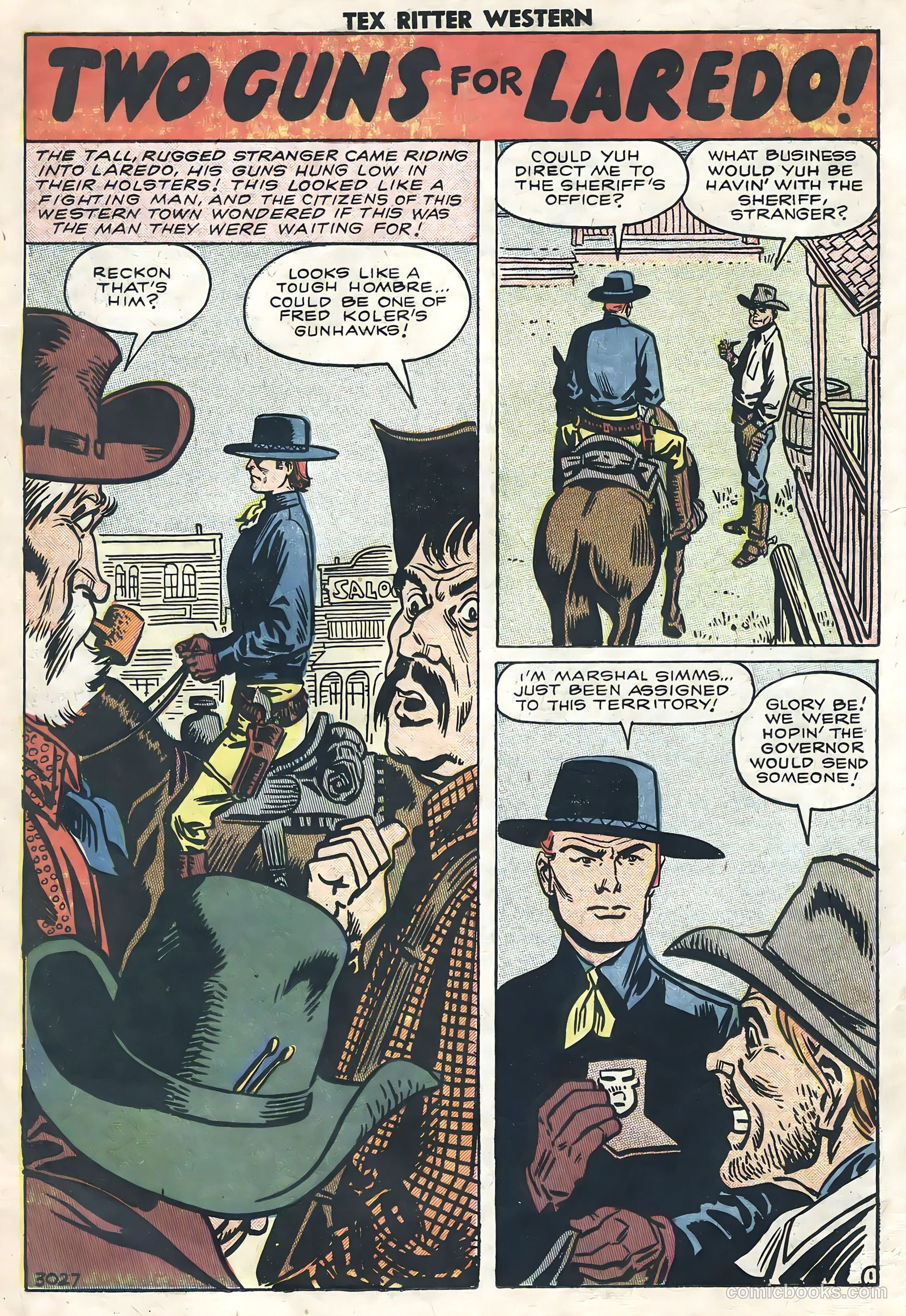 Tex Ritter Western #40 (1958) — page 18 of 36
