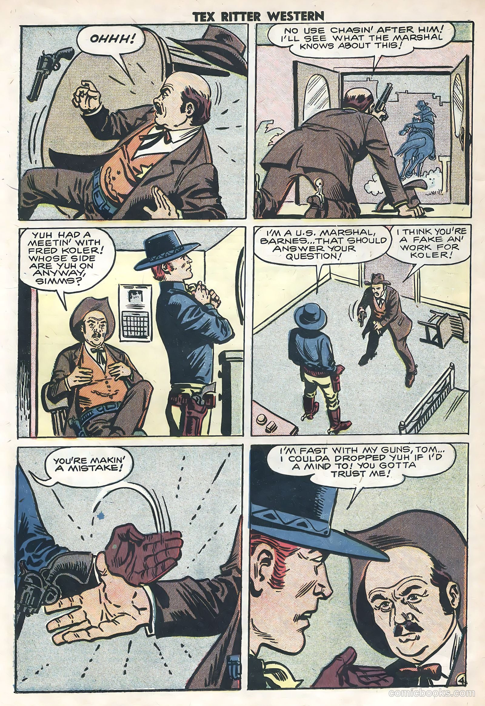Tex Ritter Western #40 (1958) — page 21 of 36