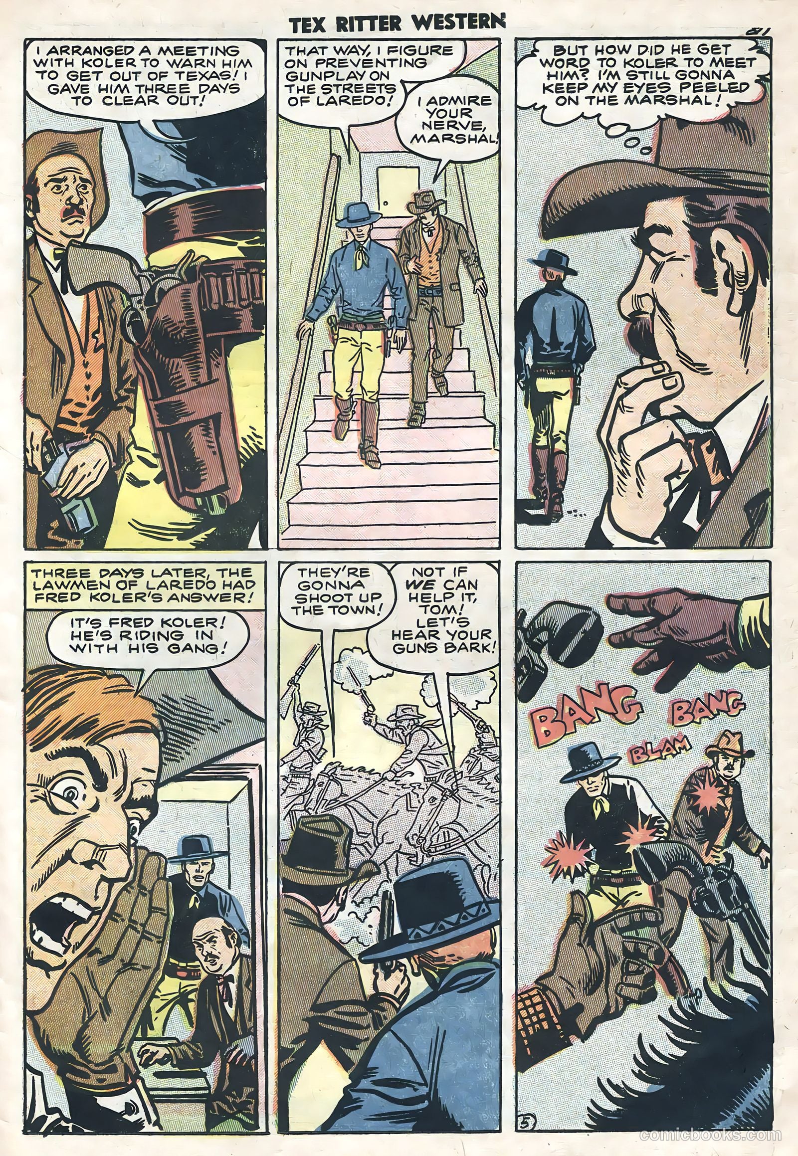 Tex Ritter Western #40 (1958) — page 23 of 36