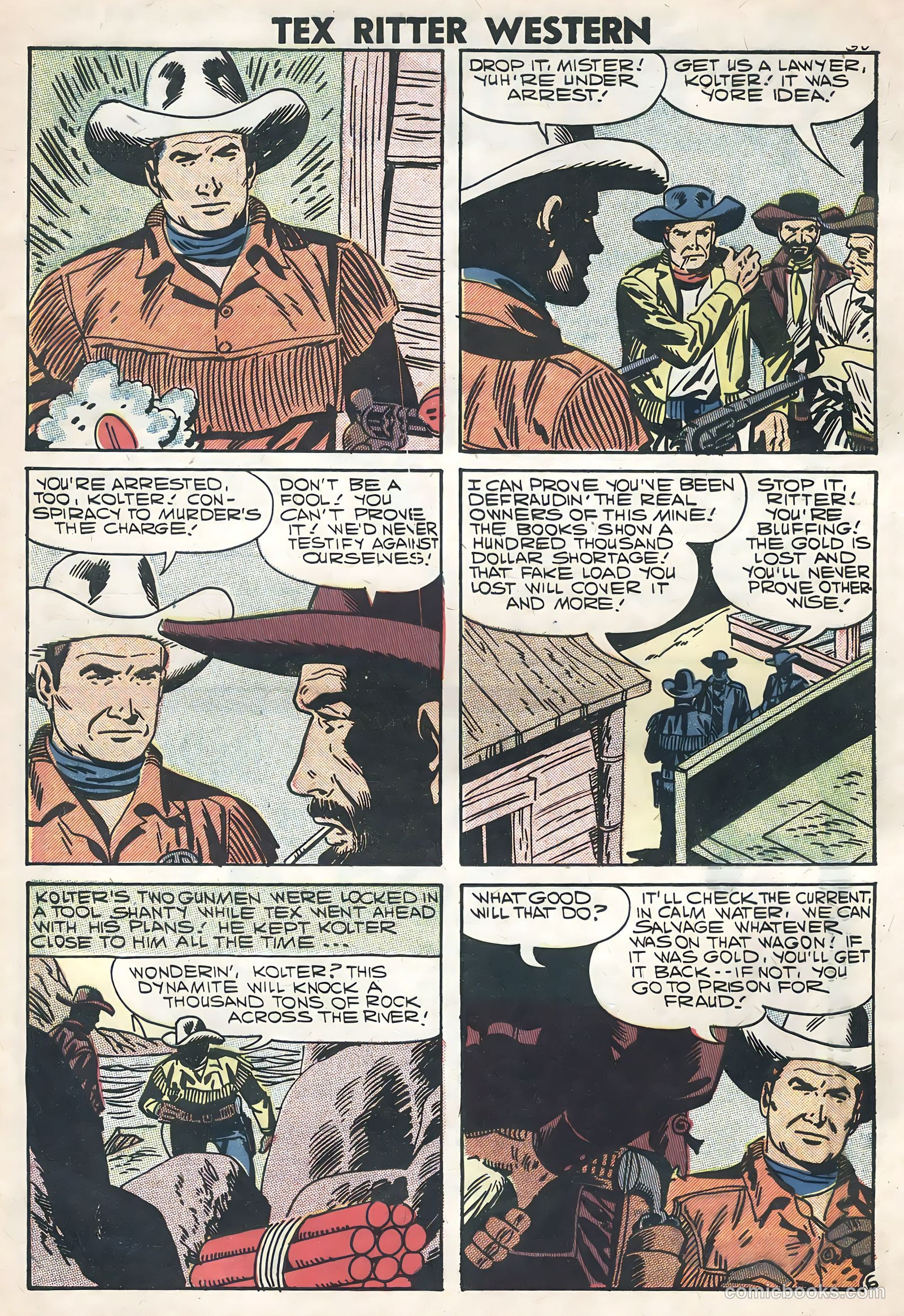 Tex Ritter Western #40 (1958) — page 32 of 36