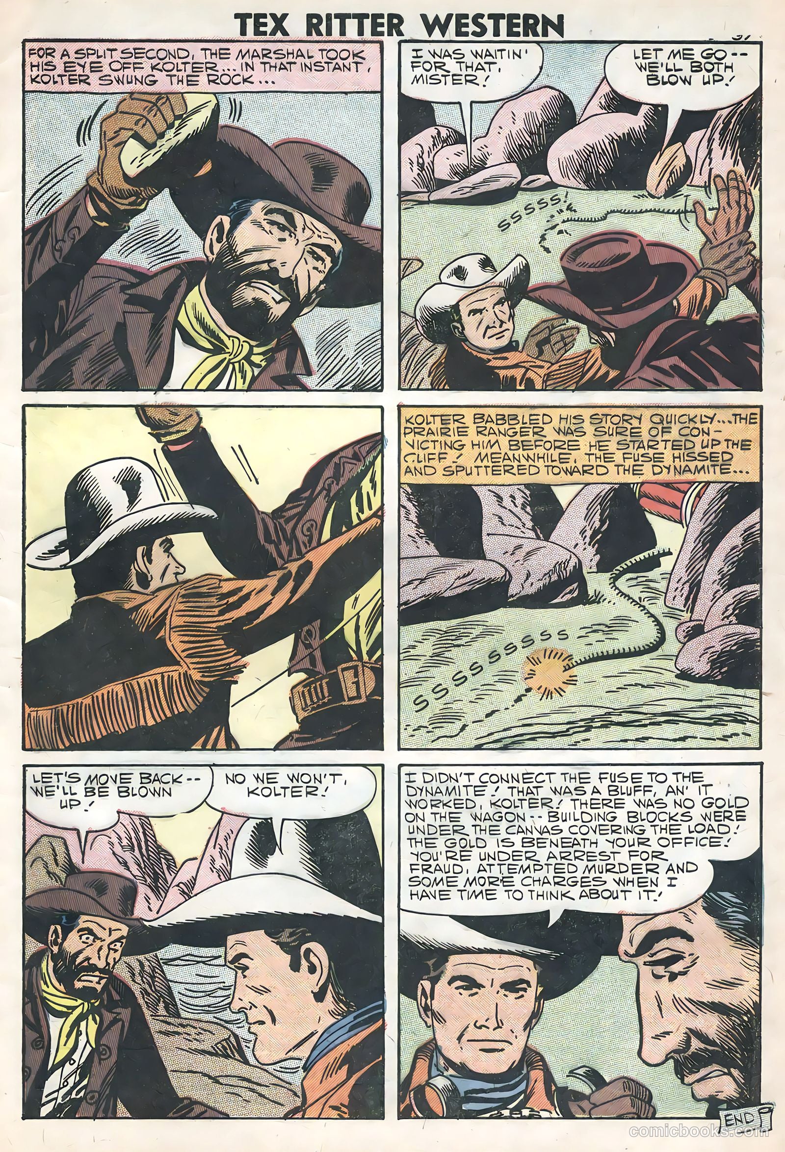Tex Ritter Western #40 (1958) — page 33 of 36