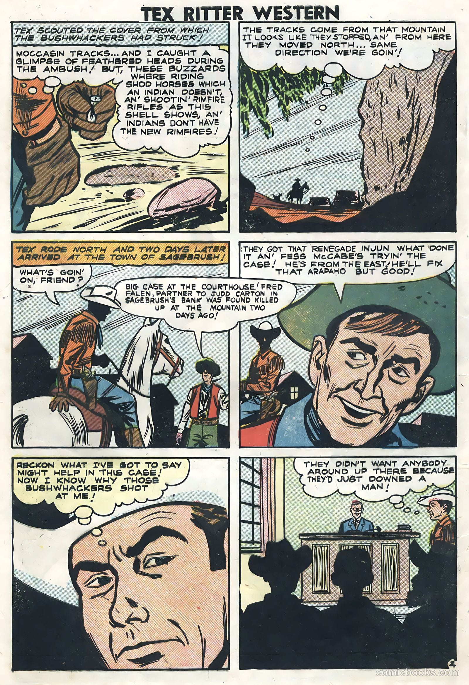 Tex Ritter Western #41 (1958) — page 4 of 36