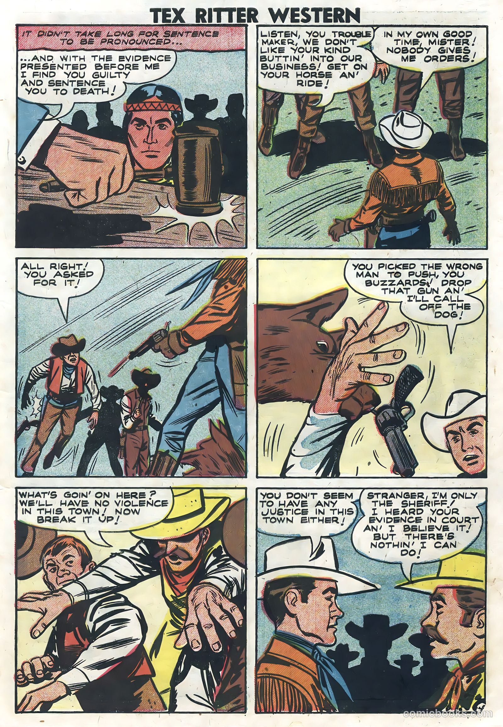 Tex Ritter Western #41 (1958) — page 7 of 36