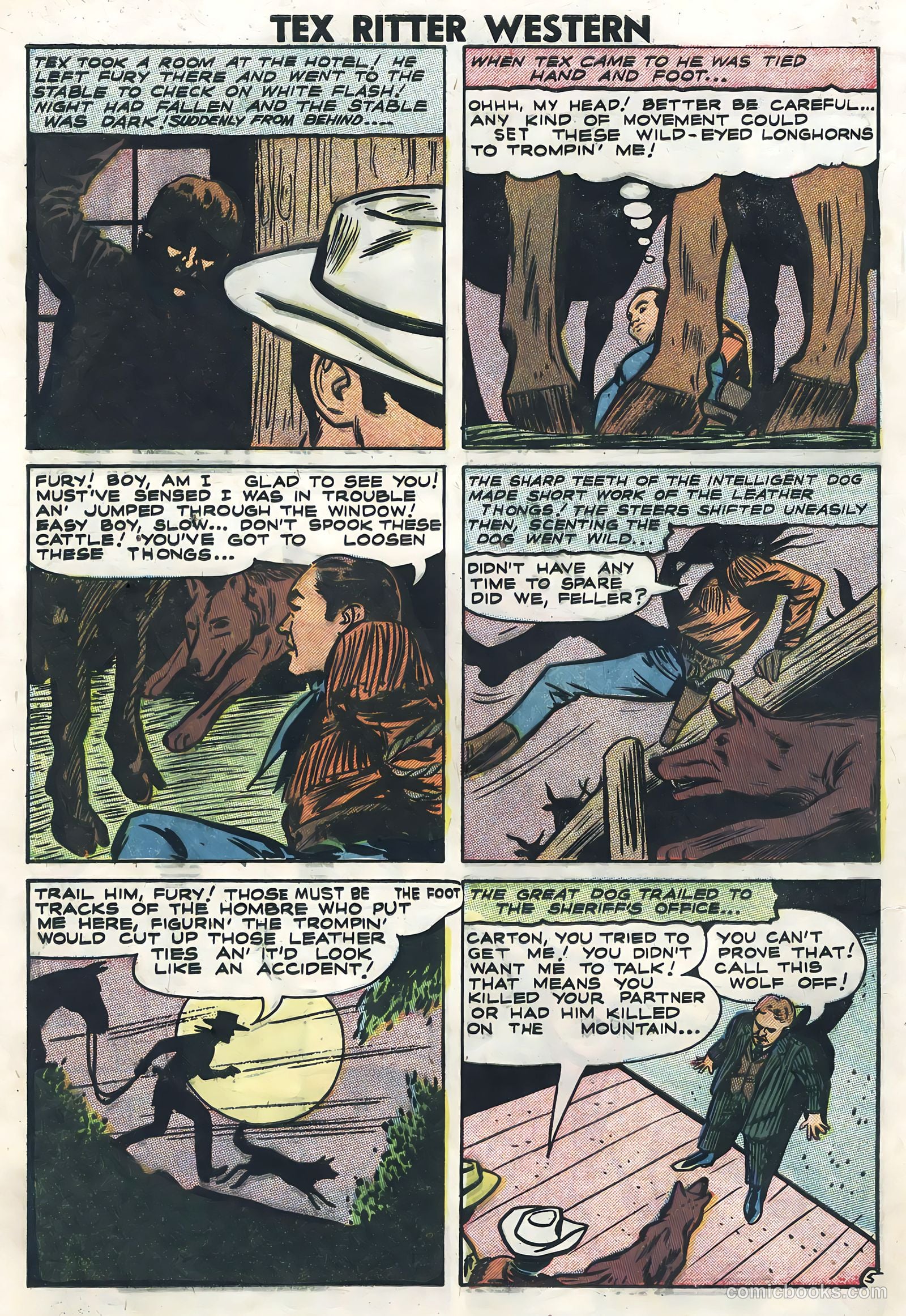 Tex Ritter Western #41 (1958) — page 8 of 36