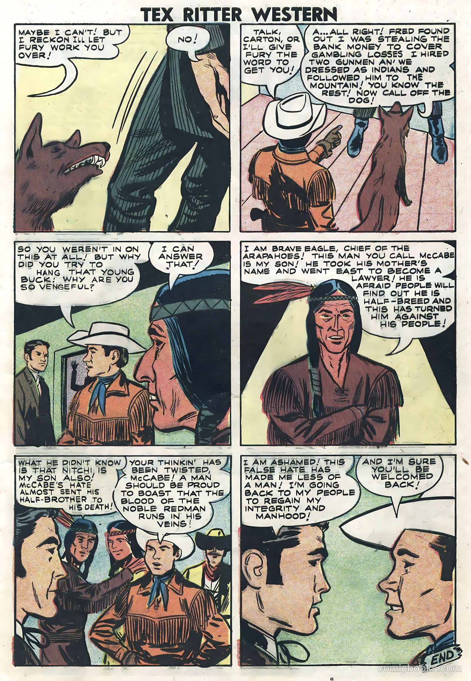 Tex Ritter Western #41 (1958) — page 9 of 36
