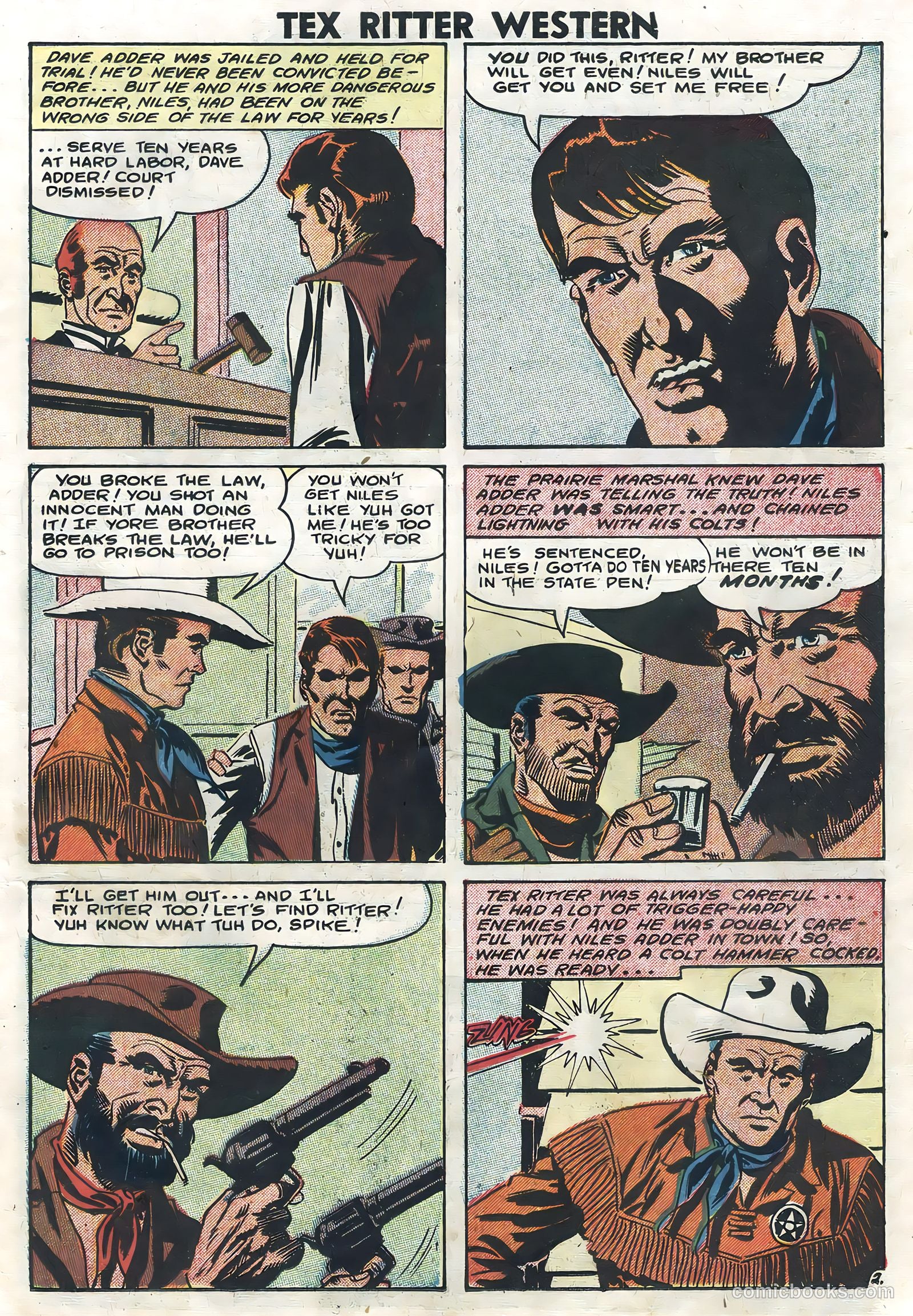 Tex Ritter Western #41 (1958) — page 11 of 36