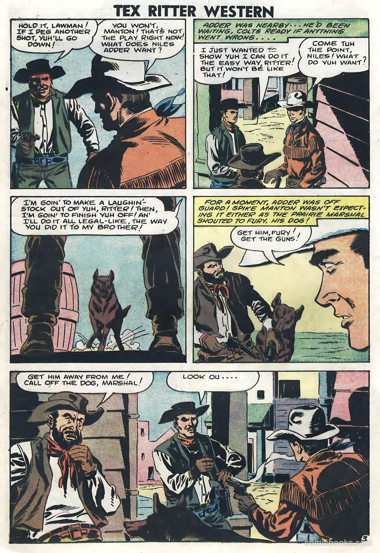 Tex Ritter Western #41 (1958) — page 12 of 36