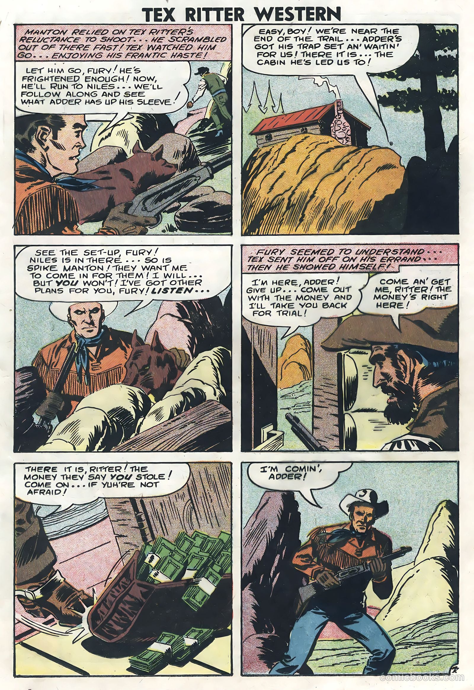 Tex Ritter Western #41 (1958) — page 17 of 36