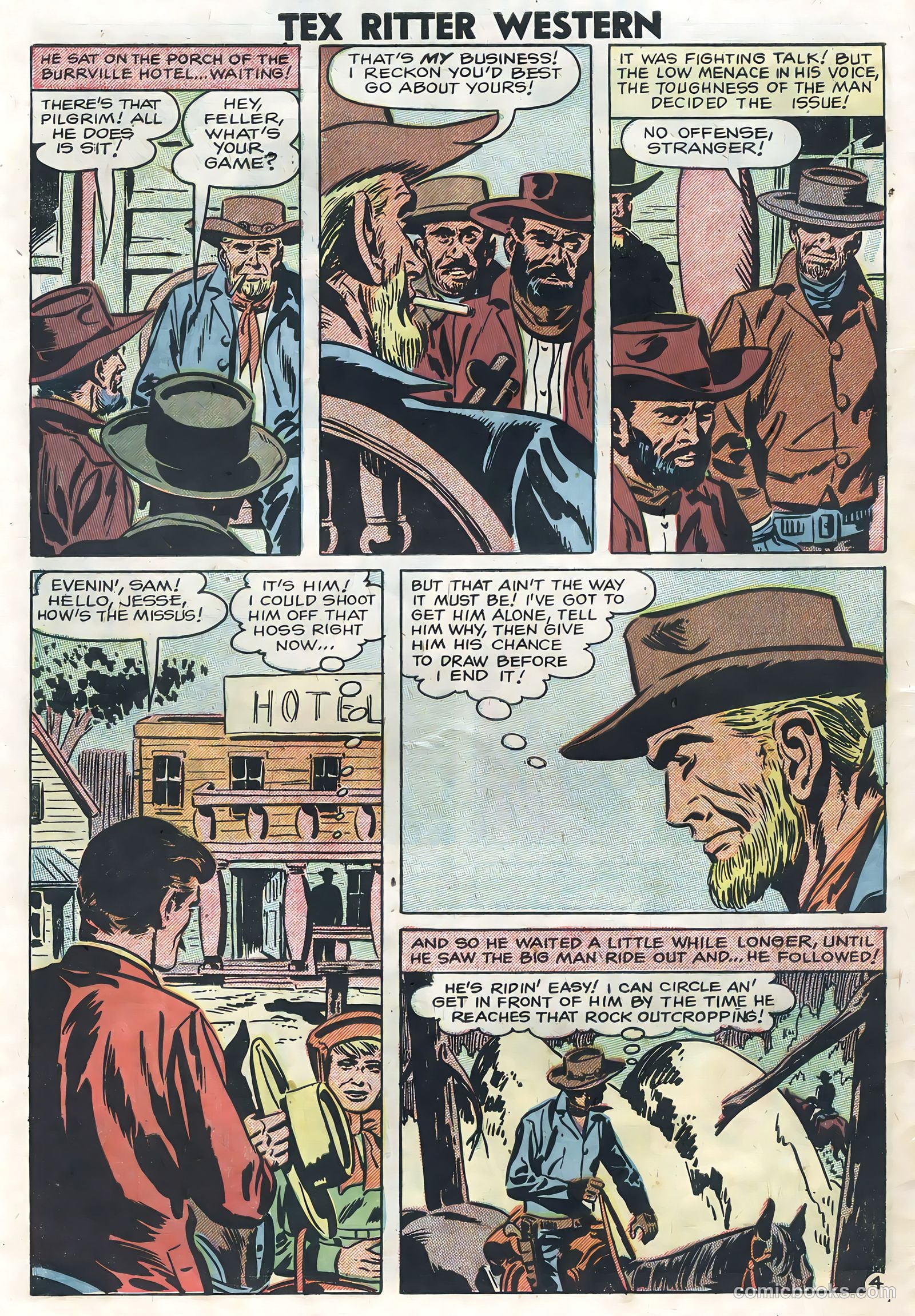 Tex Ritter Western #41 (1958) — page 30 of 36