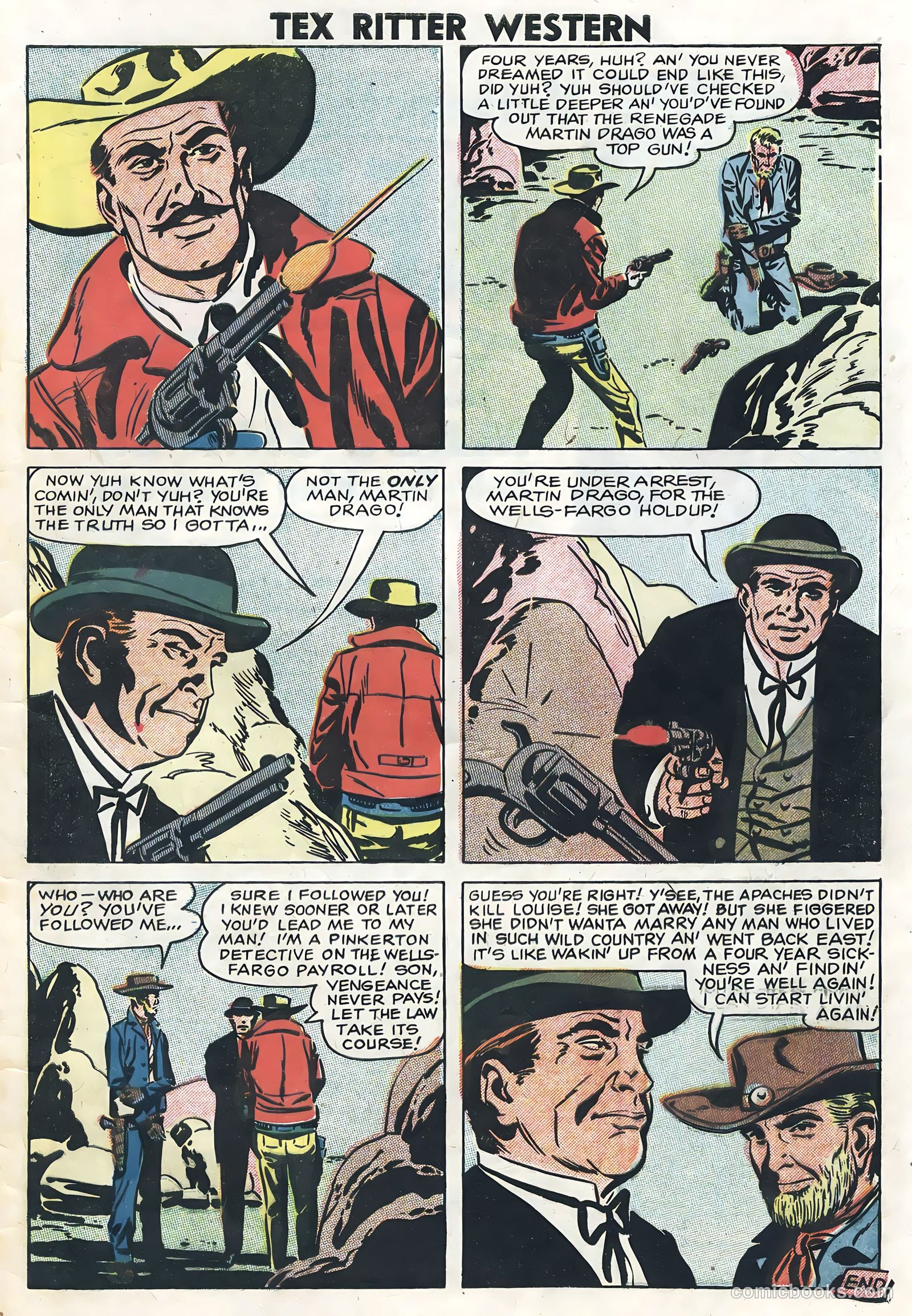 Tex Ritter Western #41 (1958) — page 33 of 36