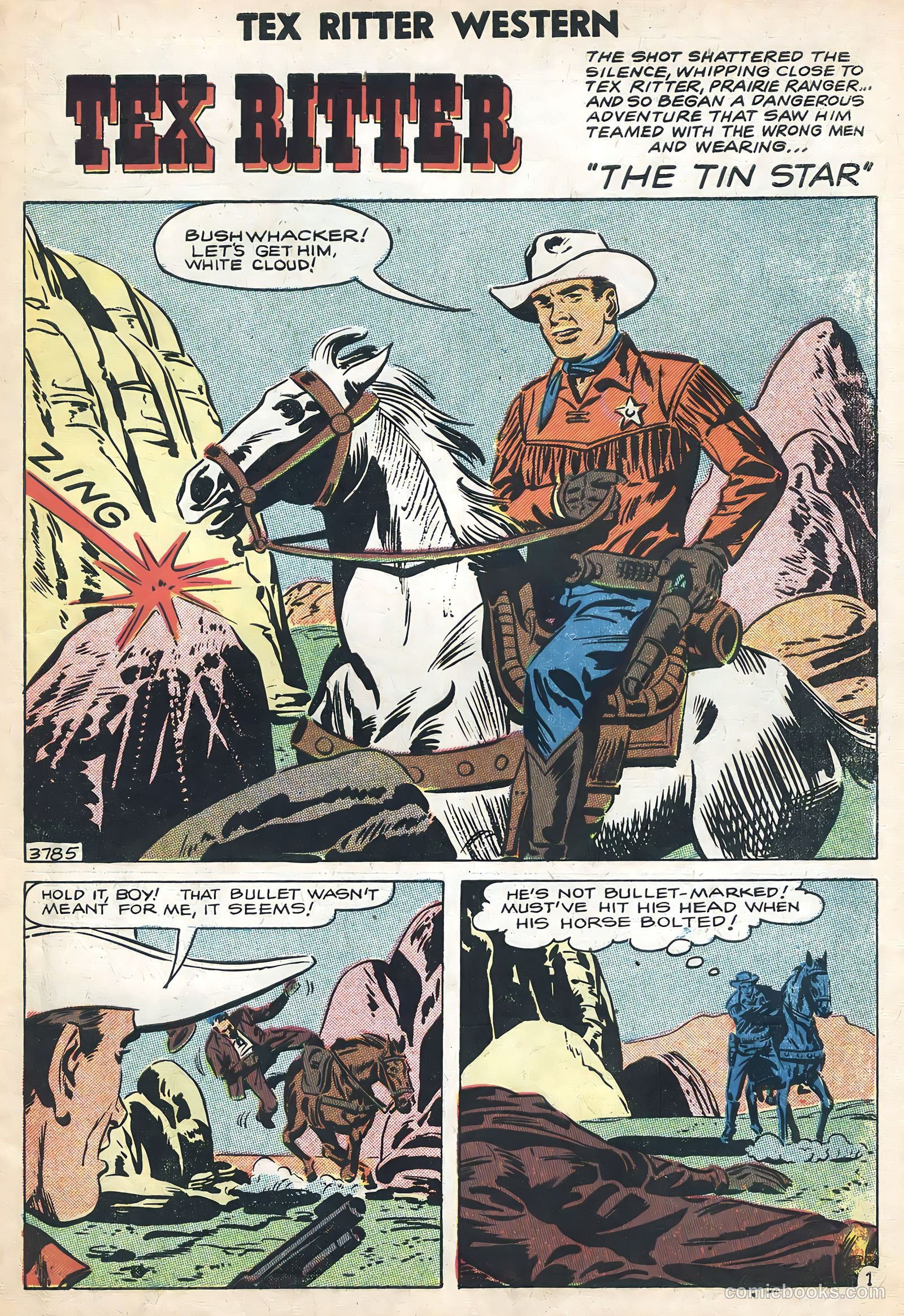 Tex Ritter Western #42 (1958) — page 3 of 36