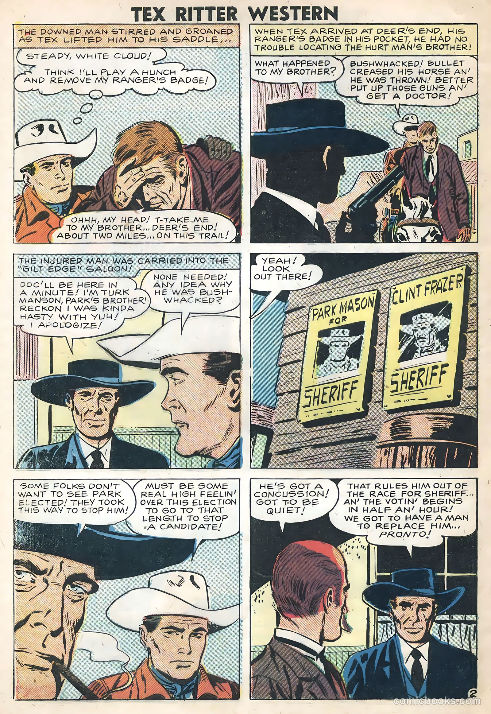 Tex Ritter Western #42 (1958) — page 4 of 36