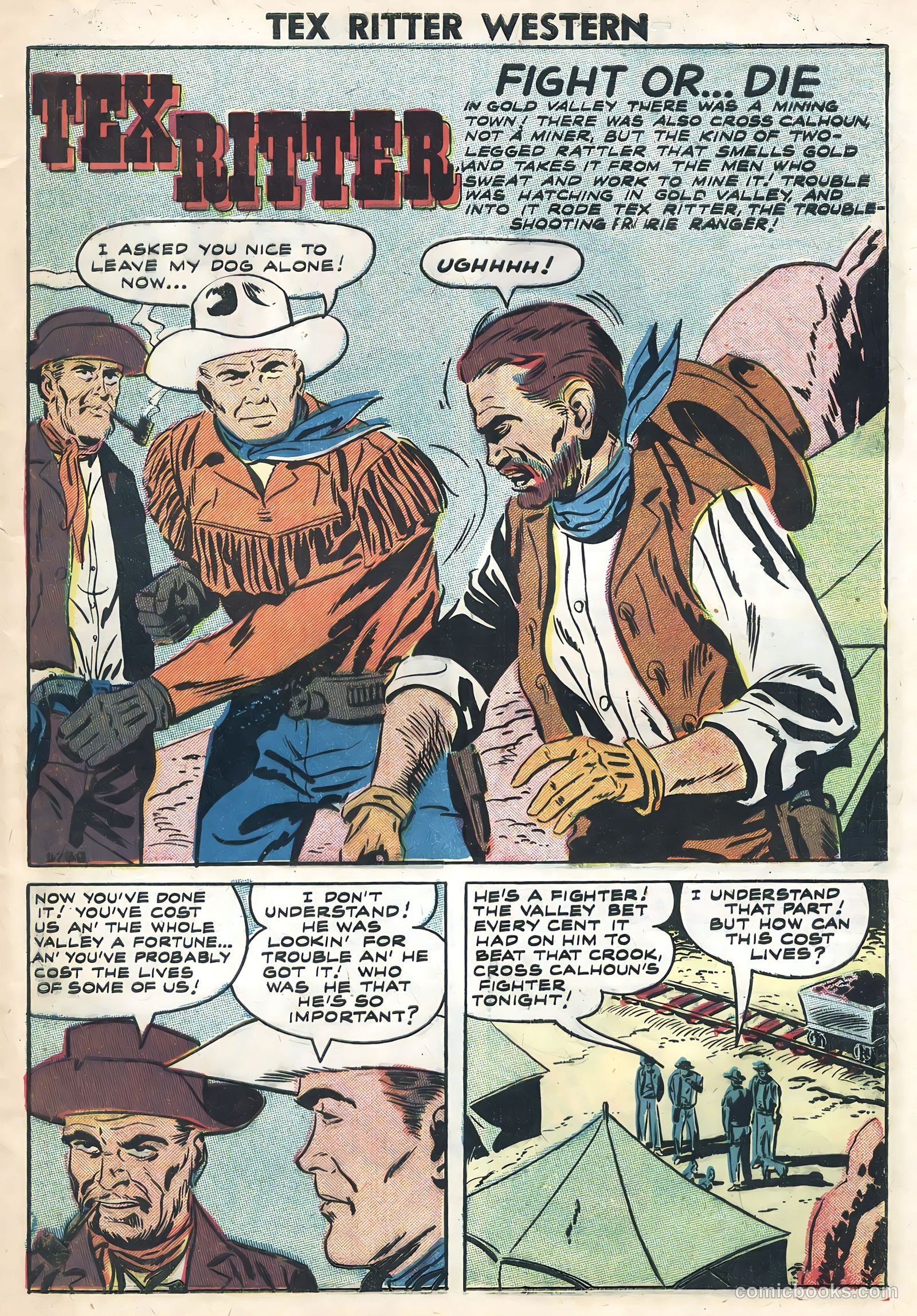 Tex Ritter Western #42 (1958) — page 9 of 36