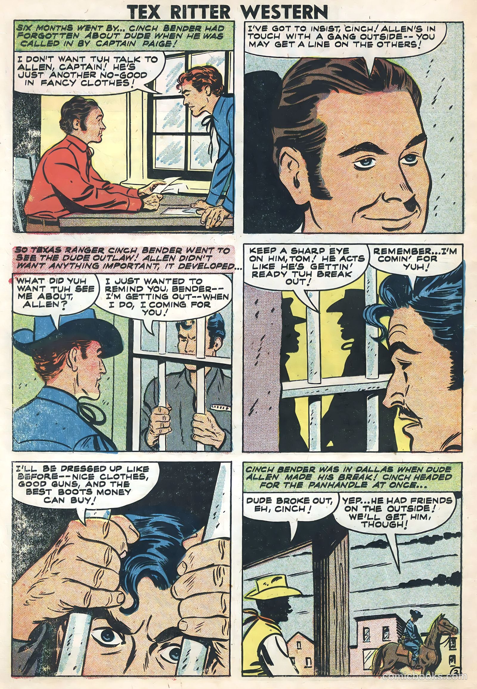 Tex Ritter Western #42 (1958) — page 14 of 36
