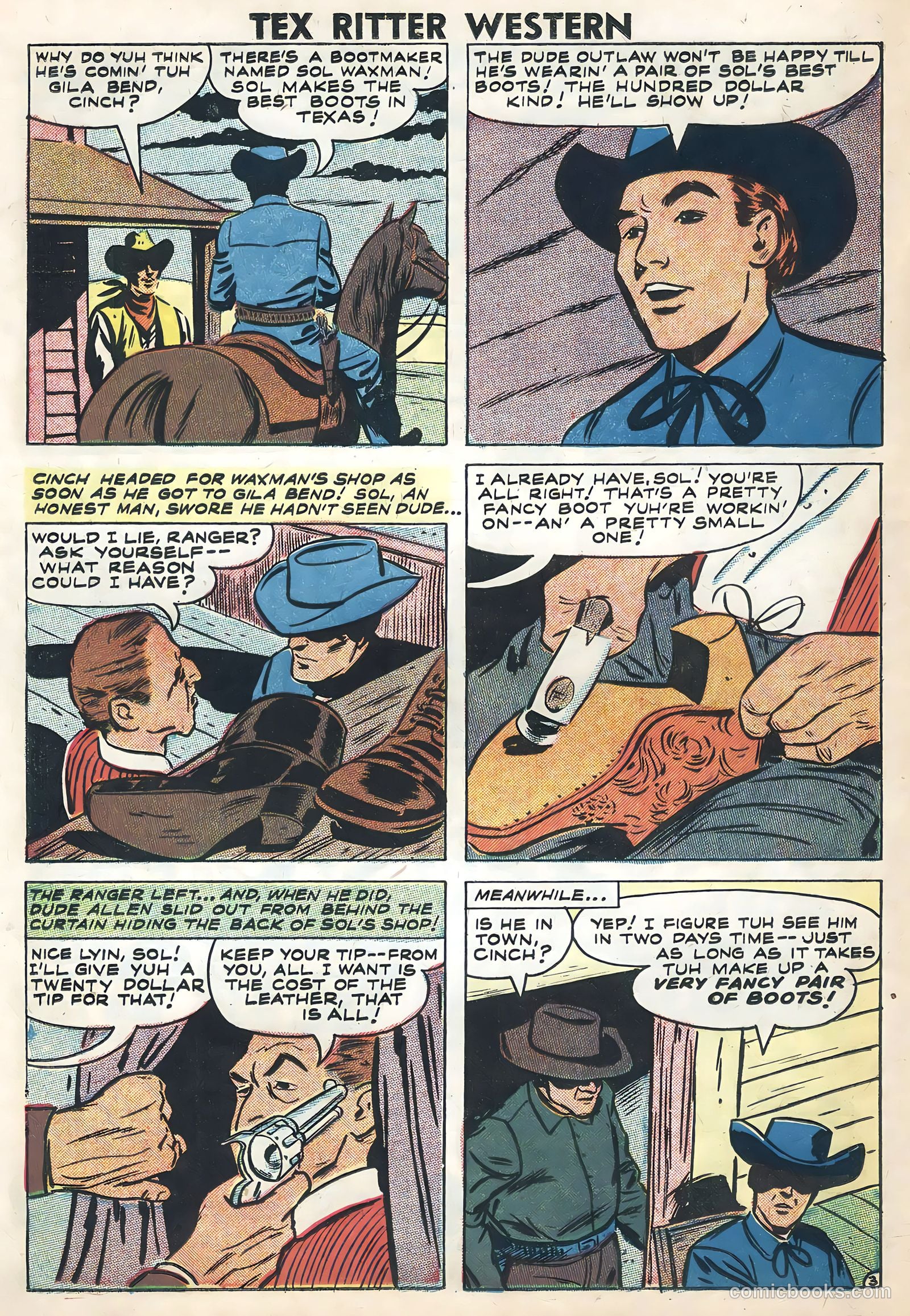 Tex Ritter Western #42 (1958) — page 16 of 36