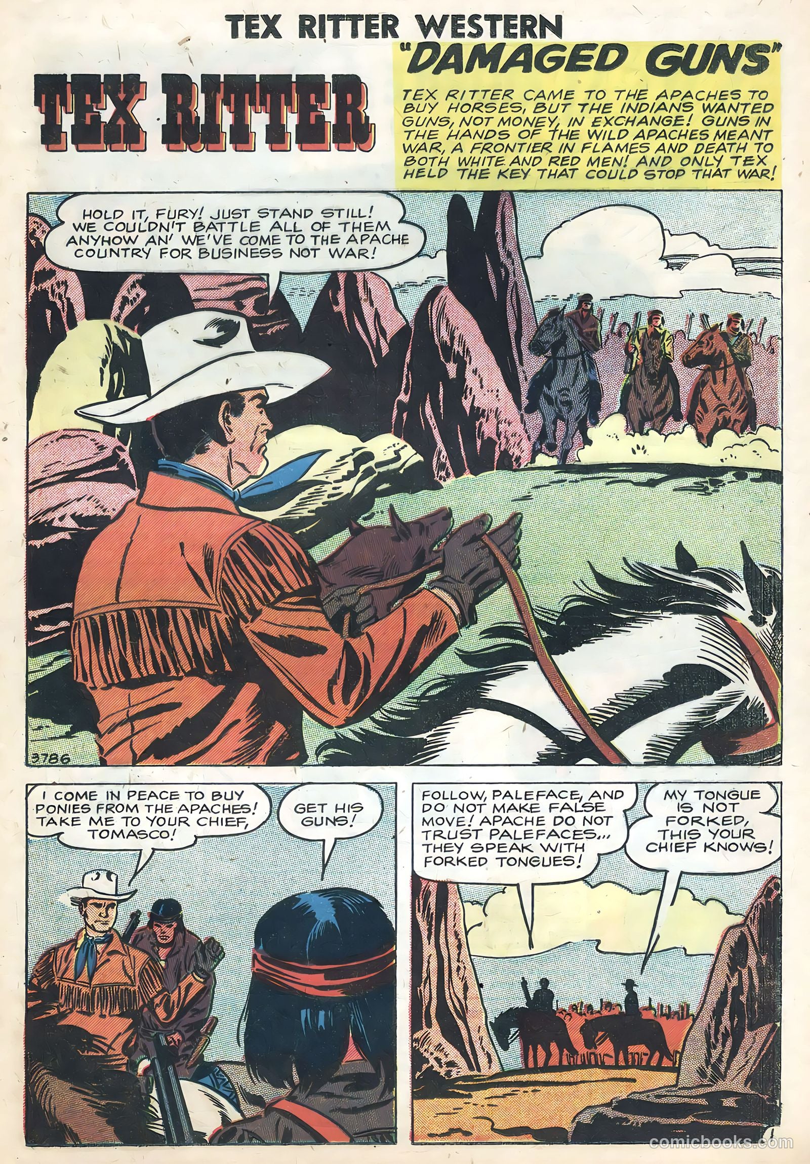 Tex Ritter Western #42 (1958) — page 21 of 36