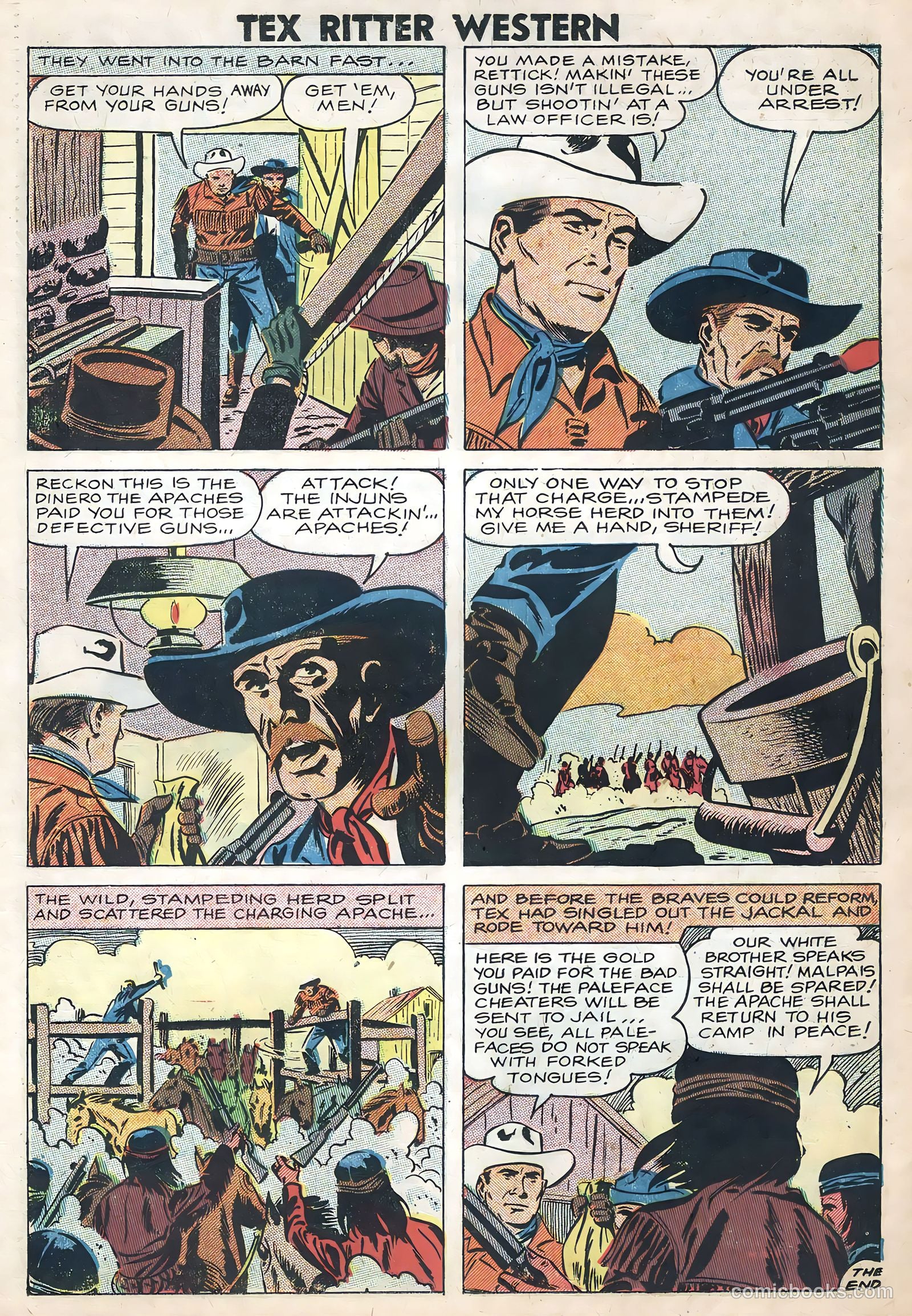 Tex Ritter Western #42 (1958) — page 26 of 36