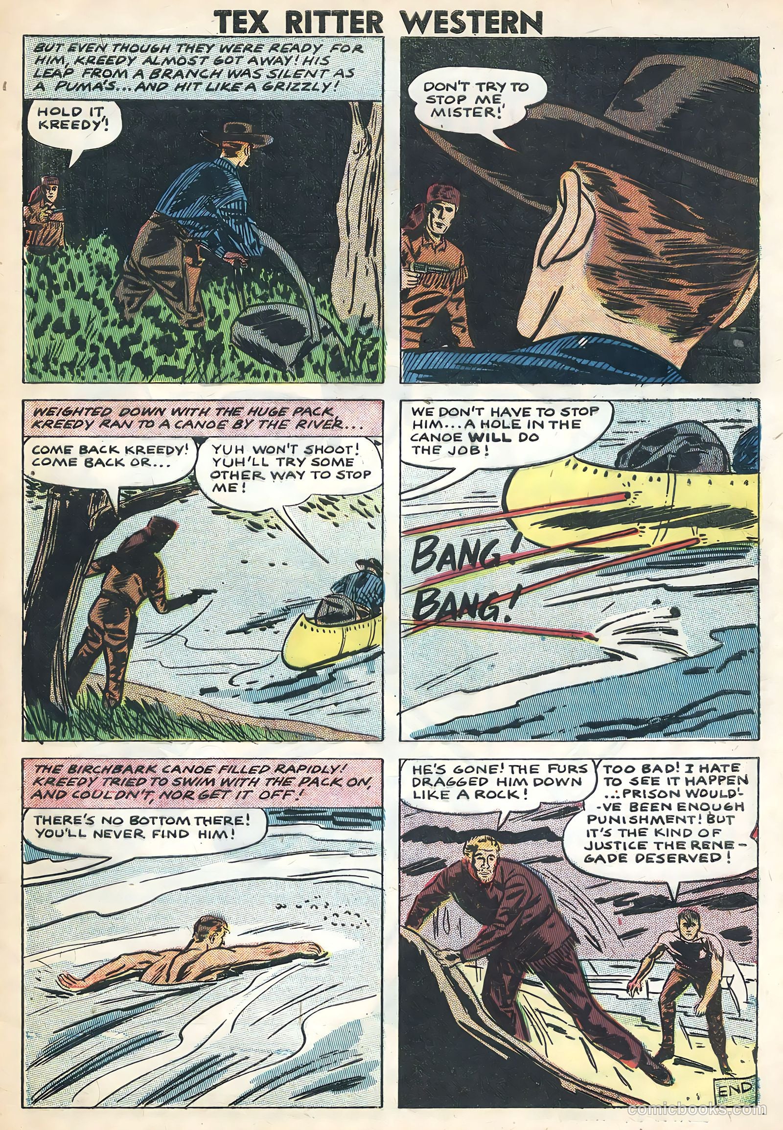Tex Ritter Western #42 (1958) — page 33 of 36