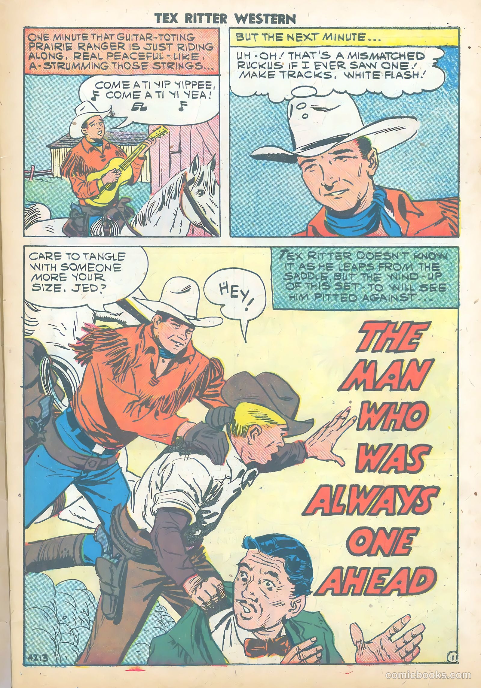 Tex Ritter Western #43 (1958) — page 3 of 36