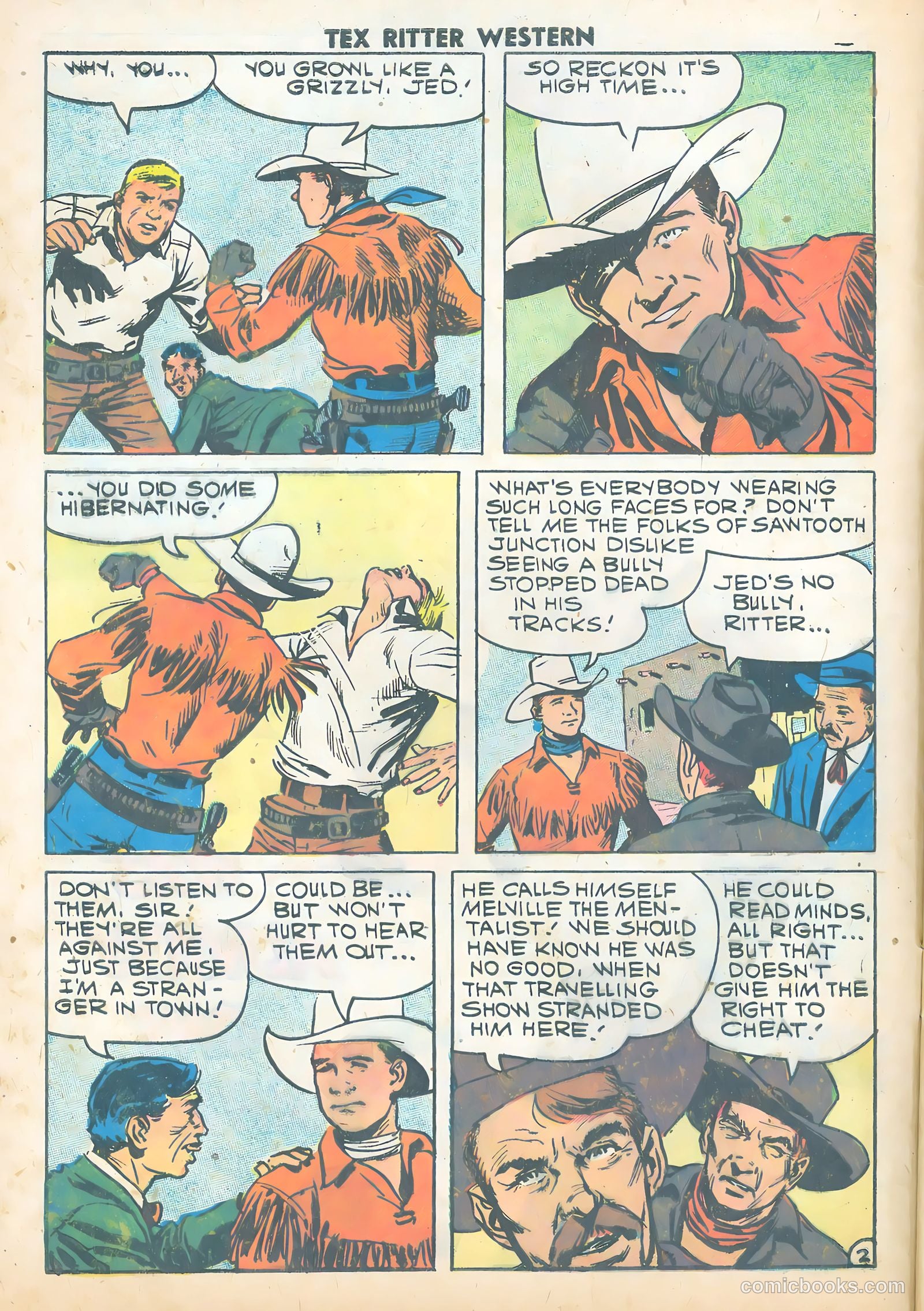 Tex Ritter Western #43 (1958) — page 4 of 36