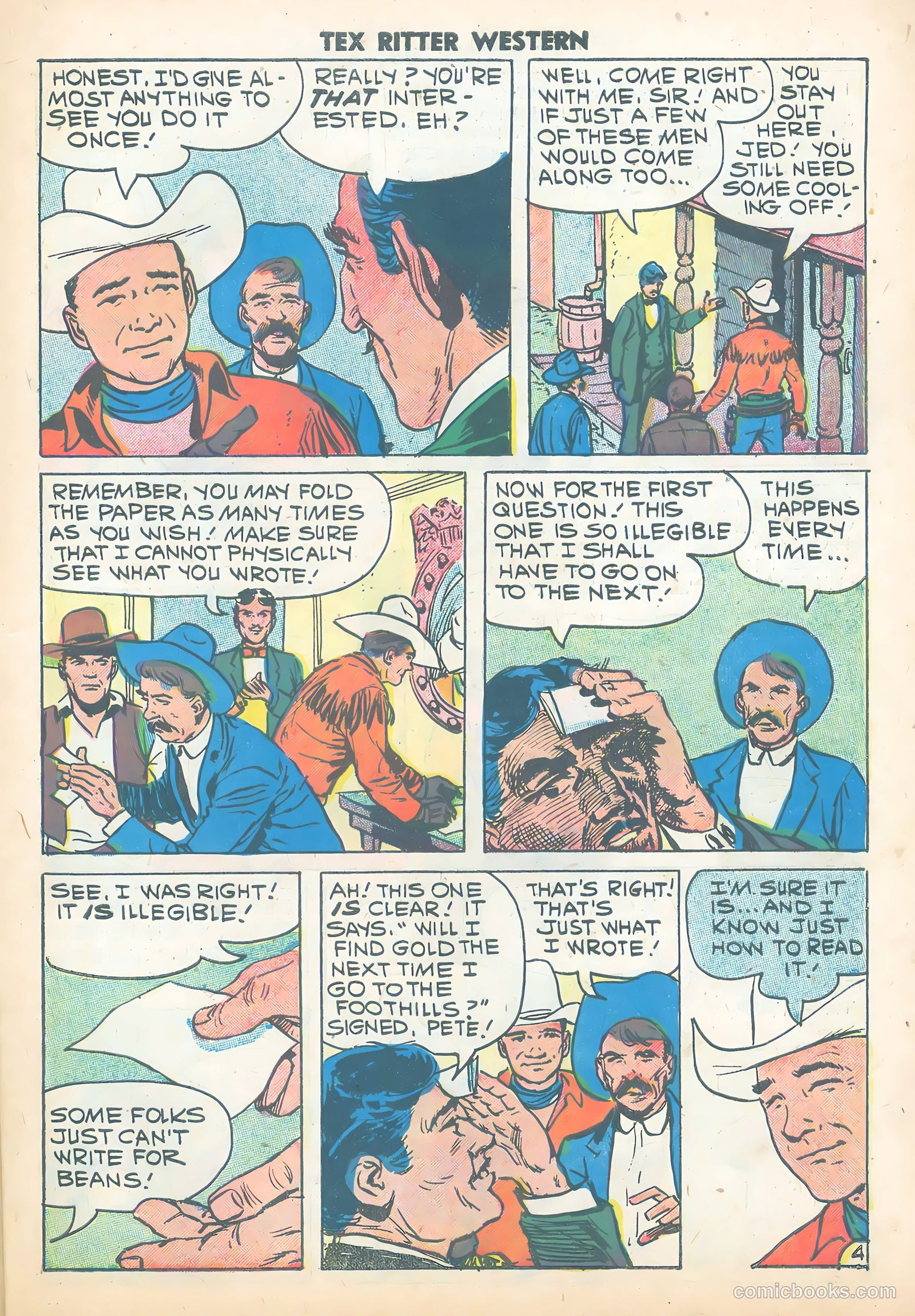 Tex Ritter Western #43 (1958) — page 7 of 36