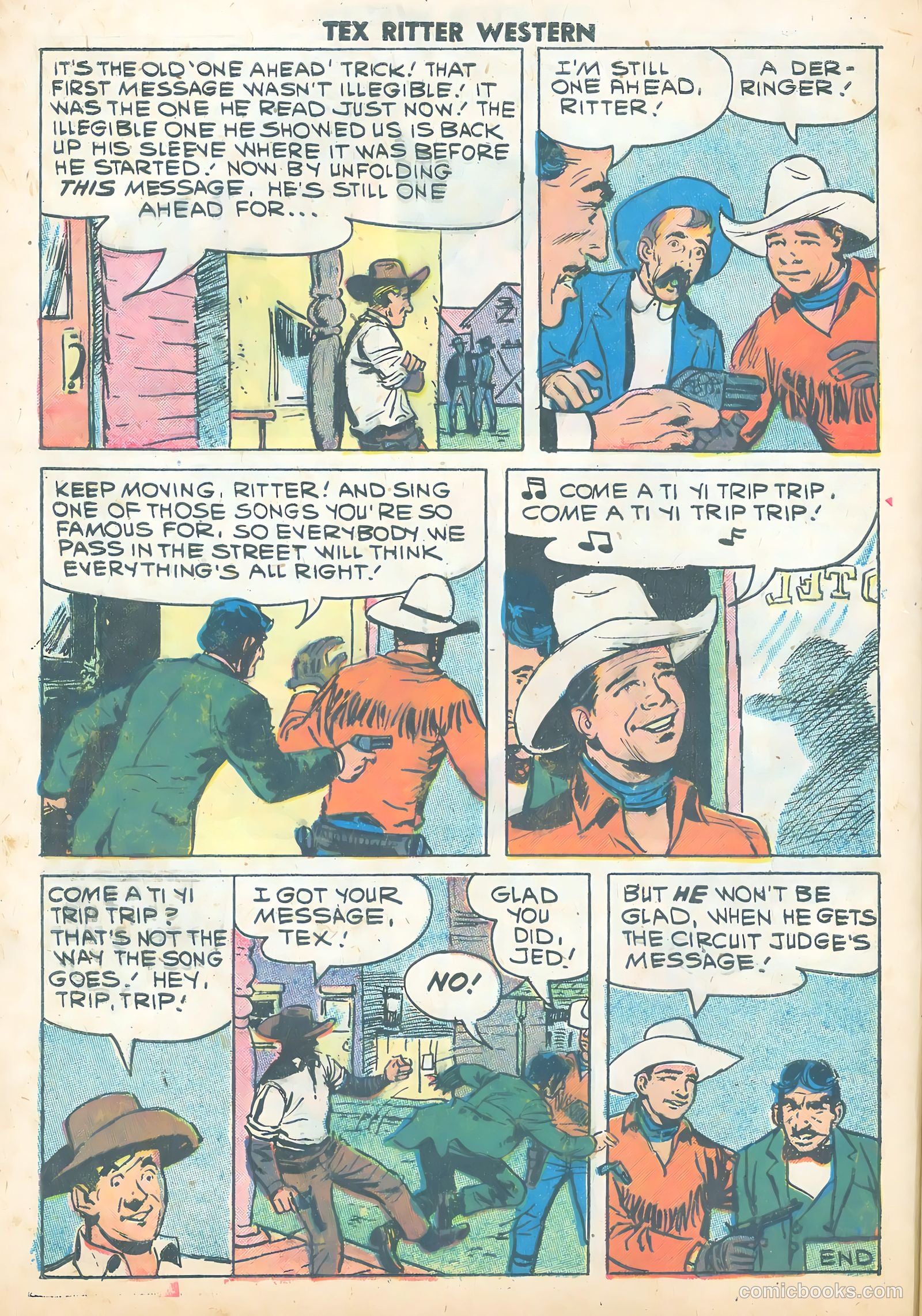Tex Ritter Western #43 (1958) — page 8 of 36