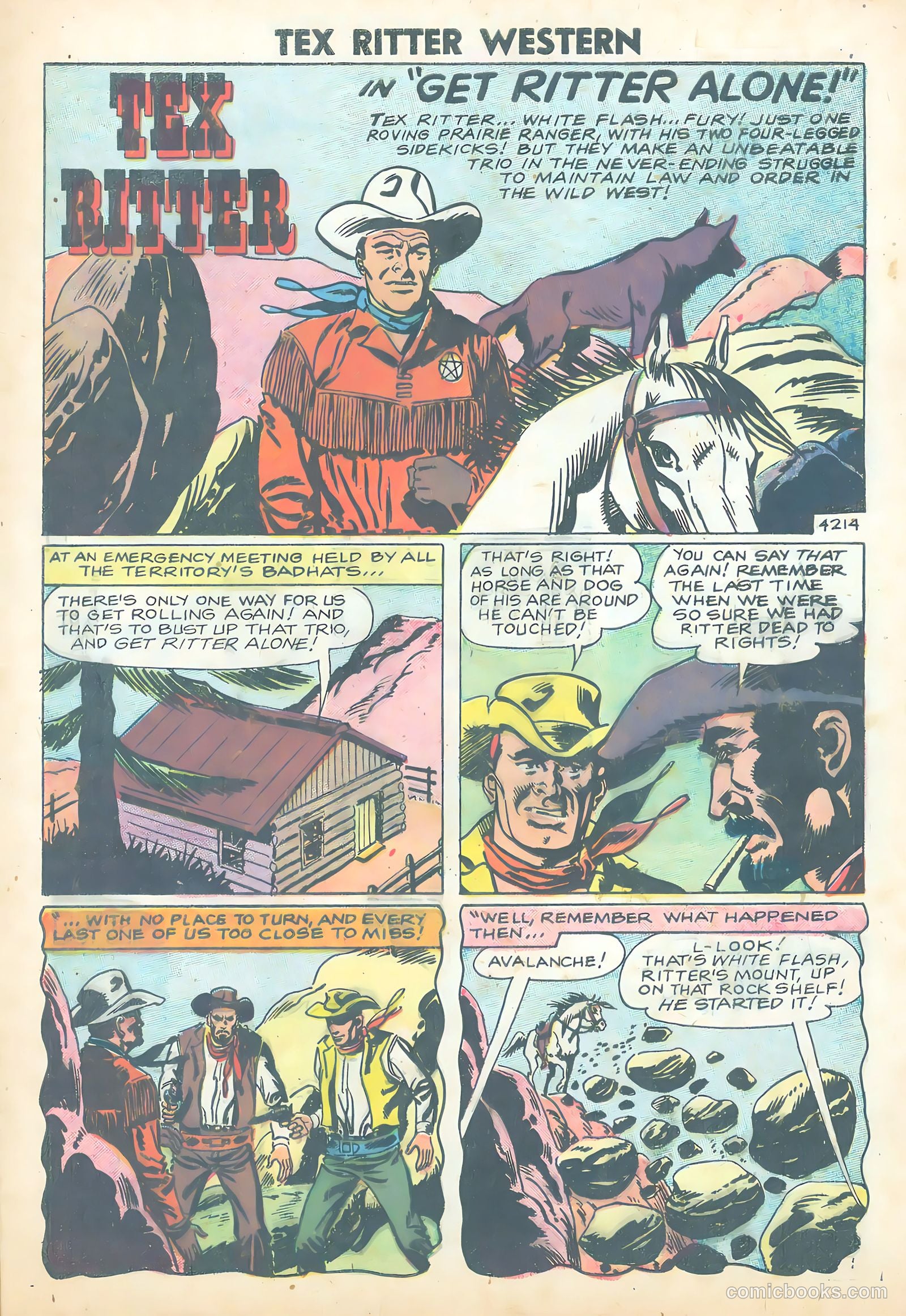 Tex Ritter Western #43 (1958) — page 9 of 36