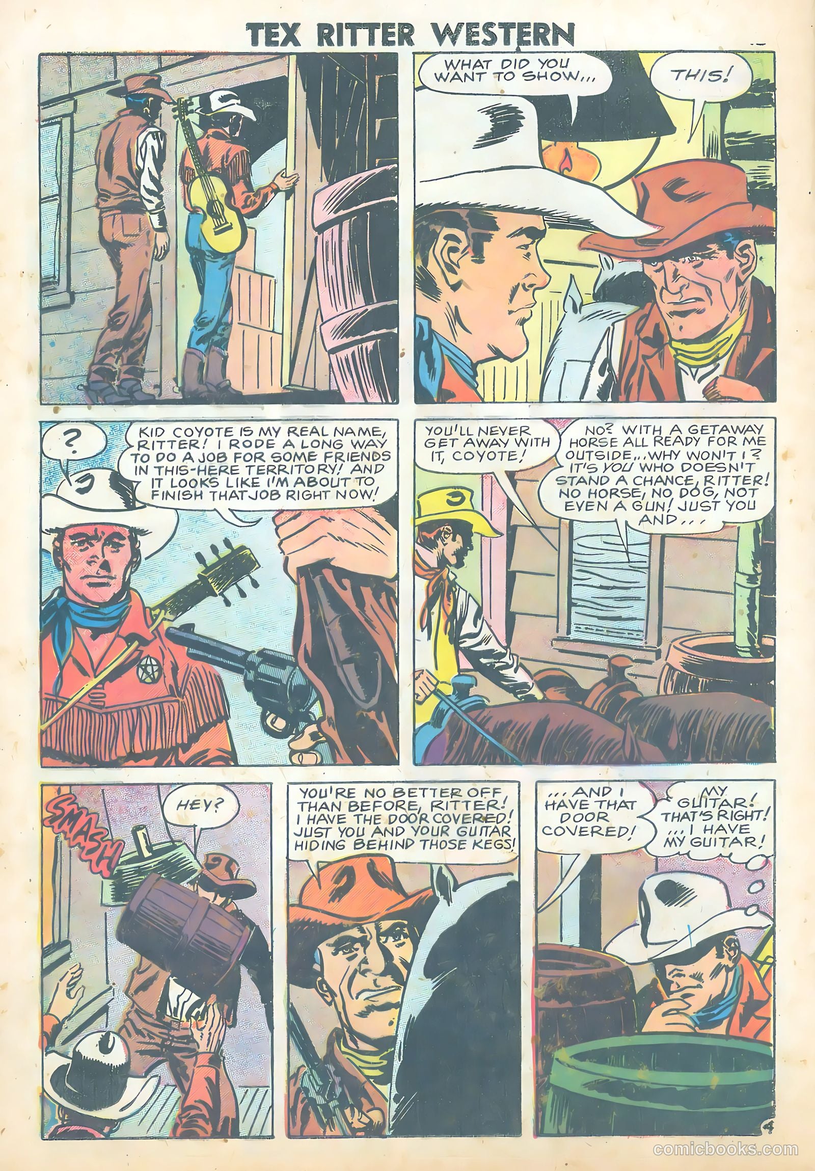 Tex Ritter Western #43 (1958) — page 12 of 36