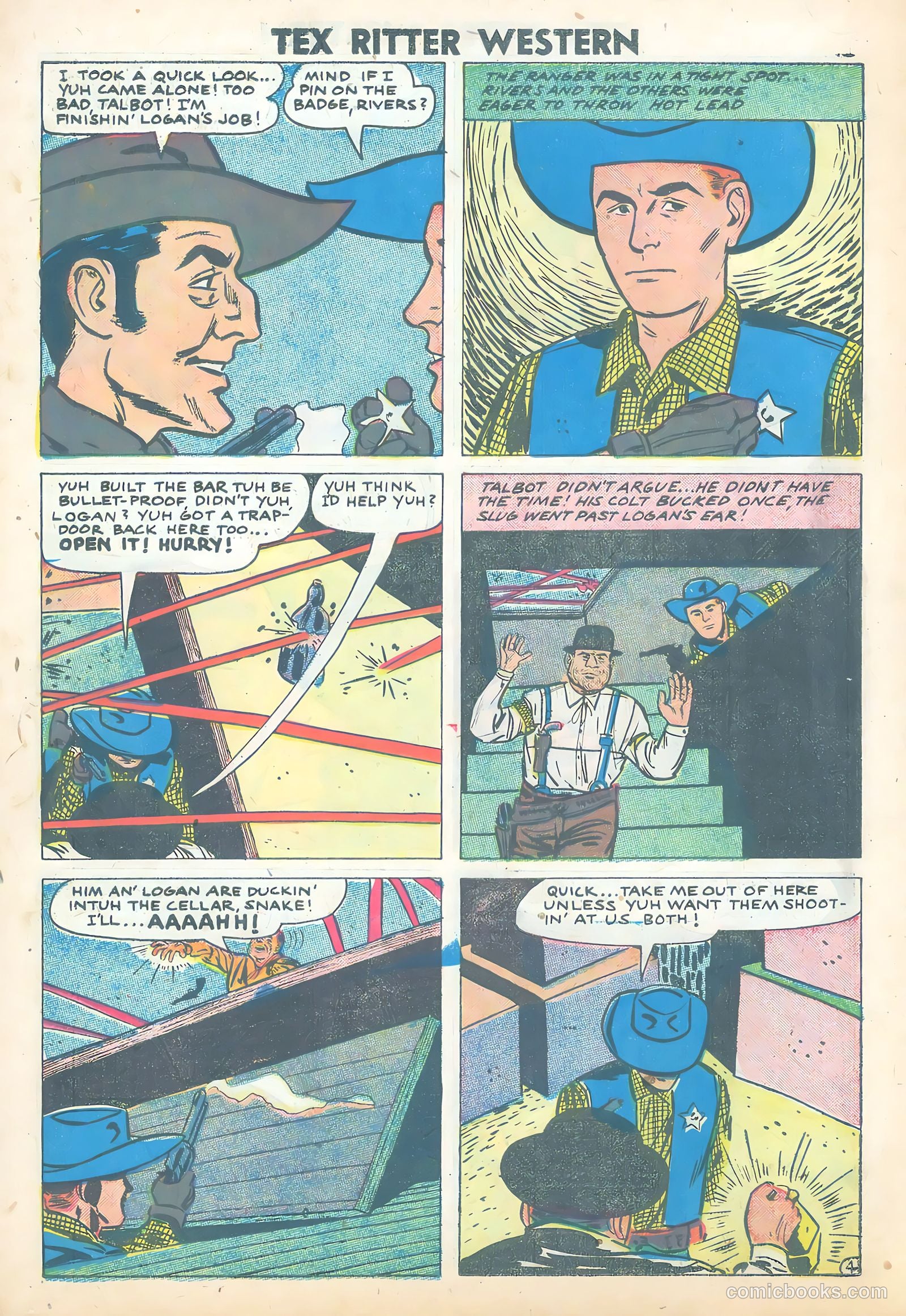 Tex Ritter Western #43 (1958) — page 18 of 36
