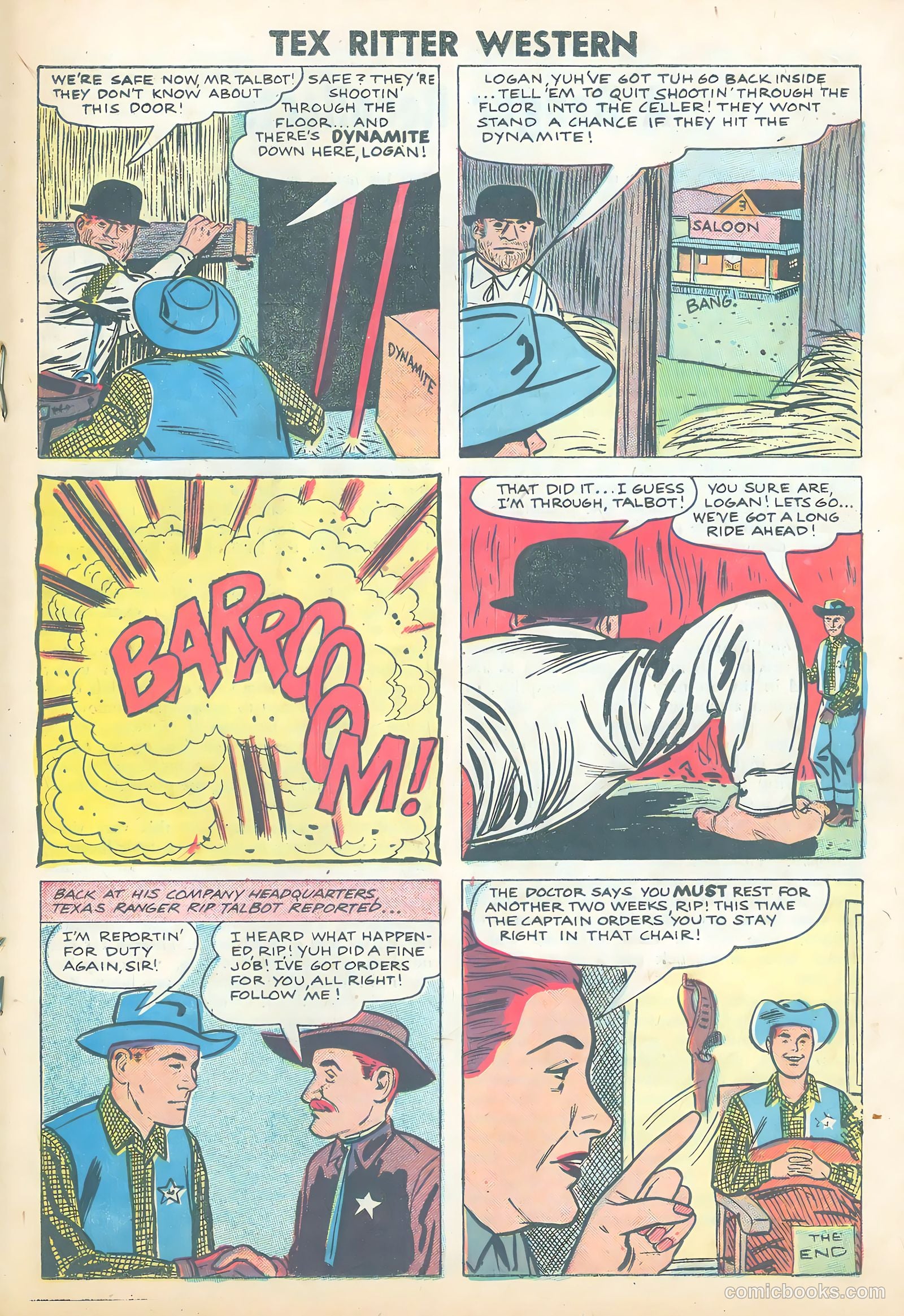 Tex Ritter Western #43 (1958) — page 19 of 36
