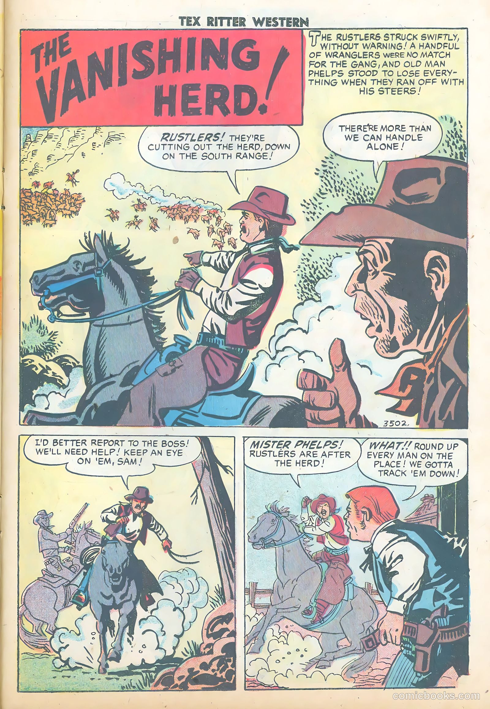 Tex Ritter Western #43 (1958) — page 23 of 36