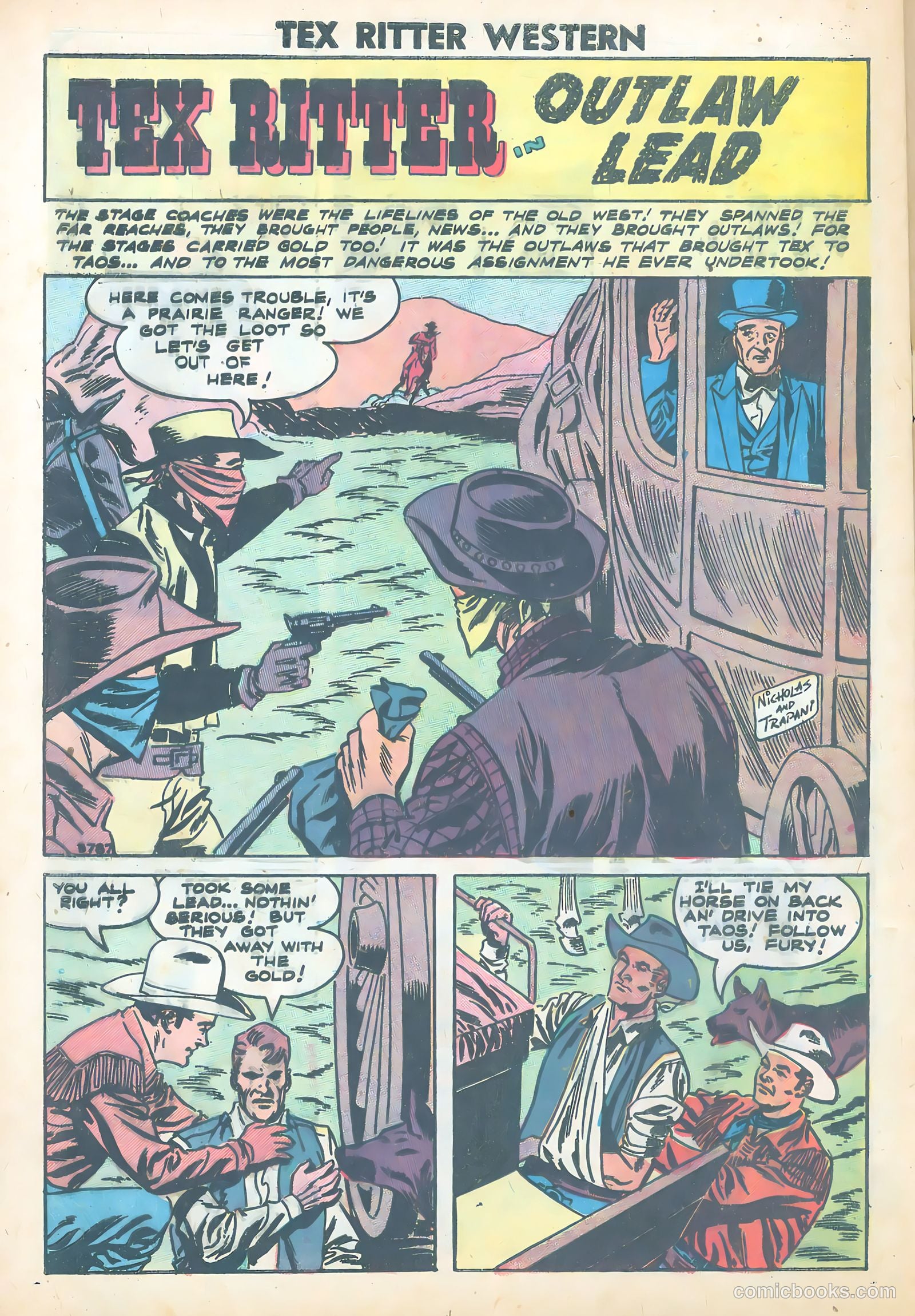 Tex Ritter Western #43 (1958) — page 28 of 36